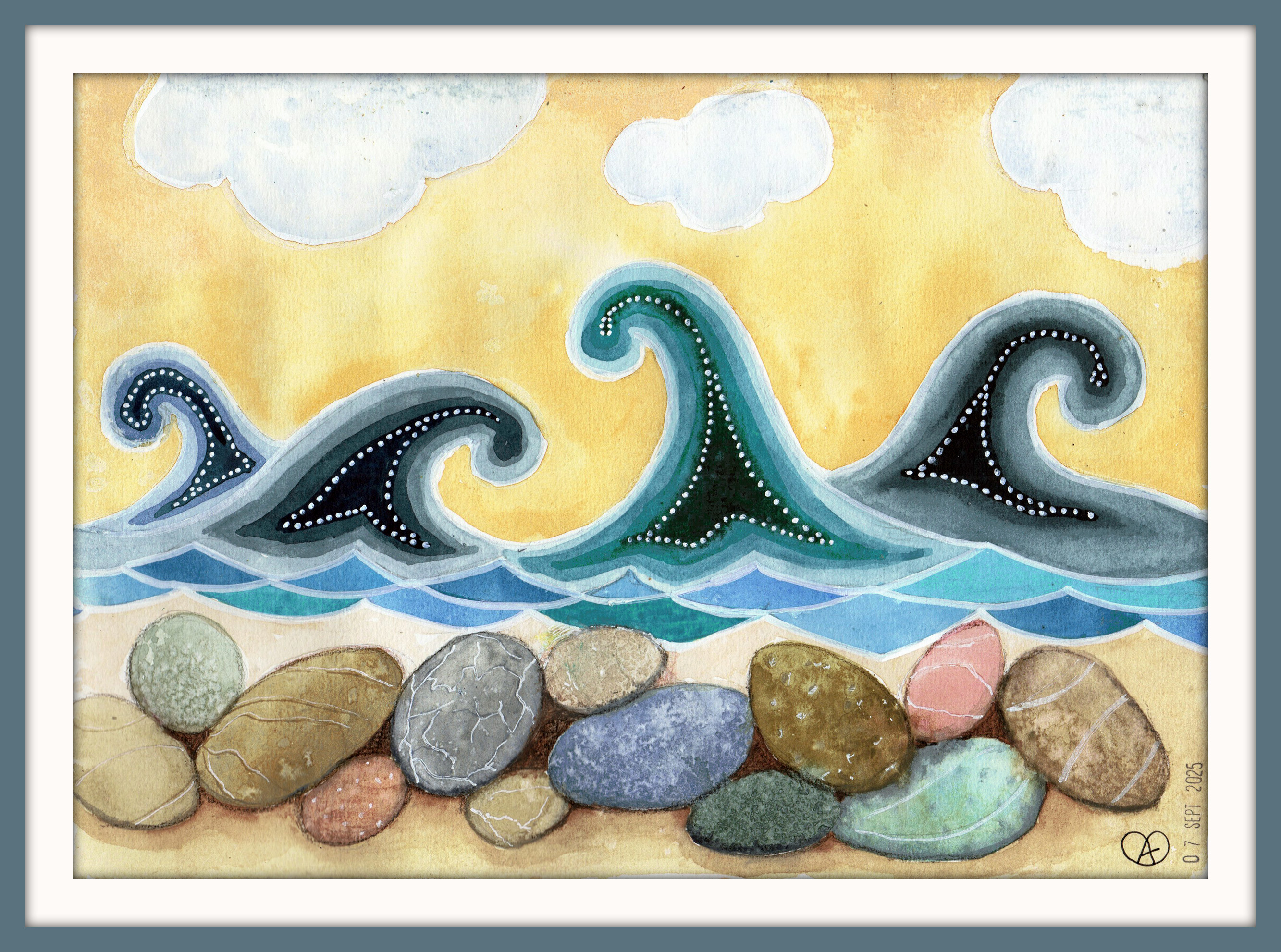 31 les vagues d etretat cadre