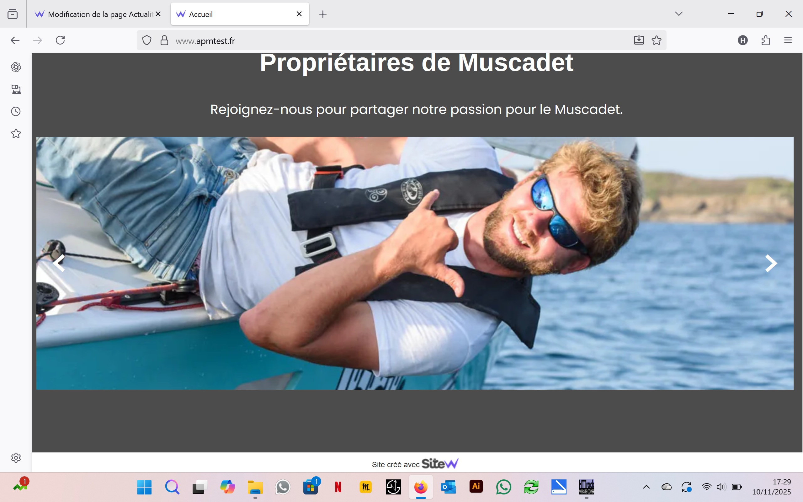 Nouveau site internet