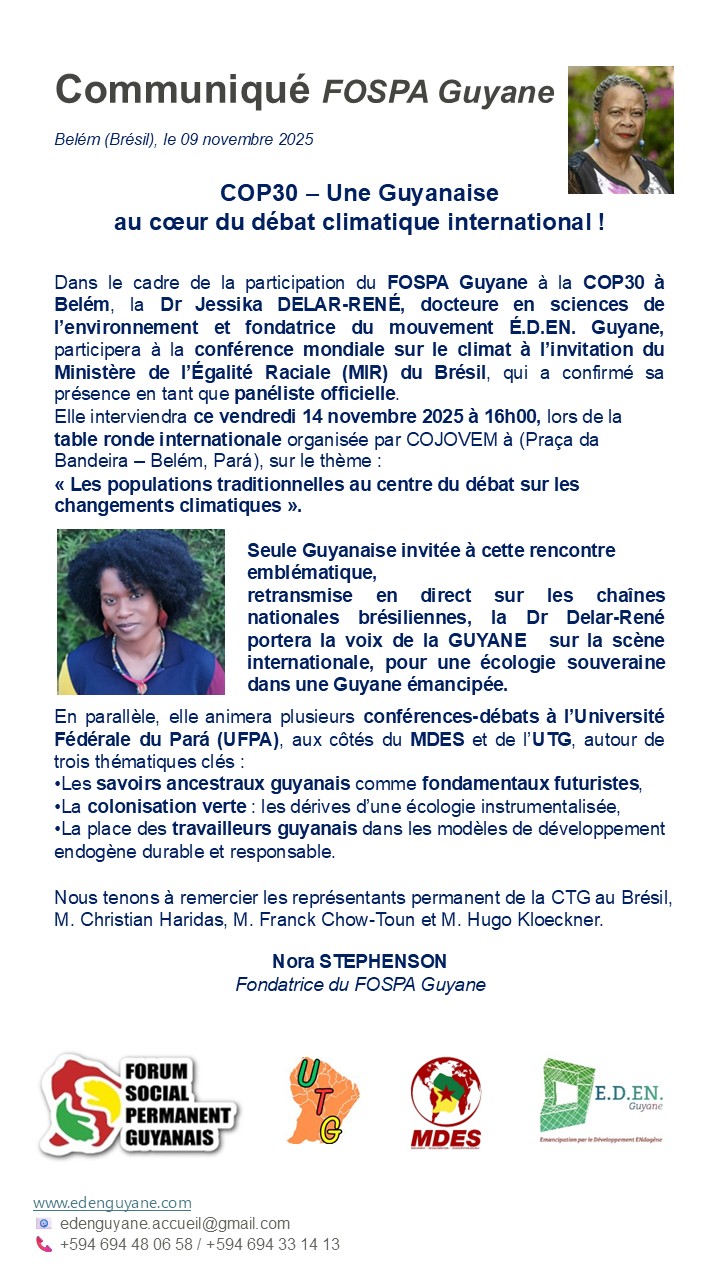 Afficche cop-30-communique-fospa-guyane-091125