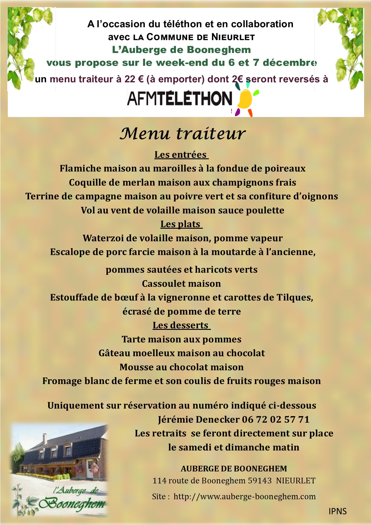 Telethon 2025 auberge 