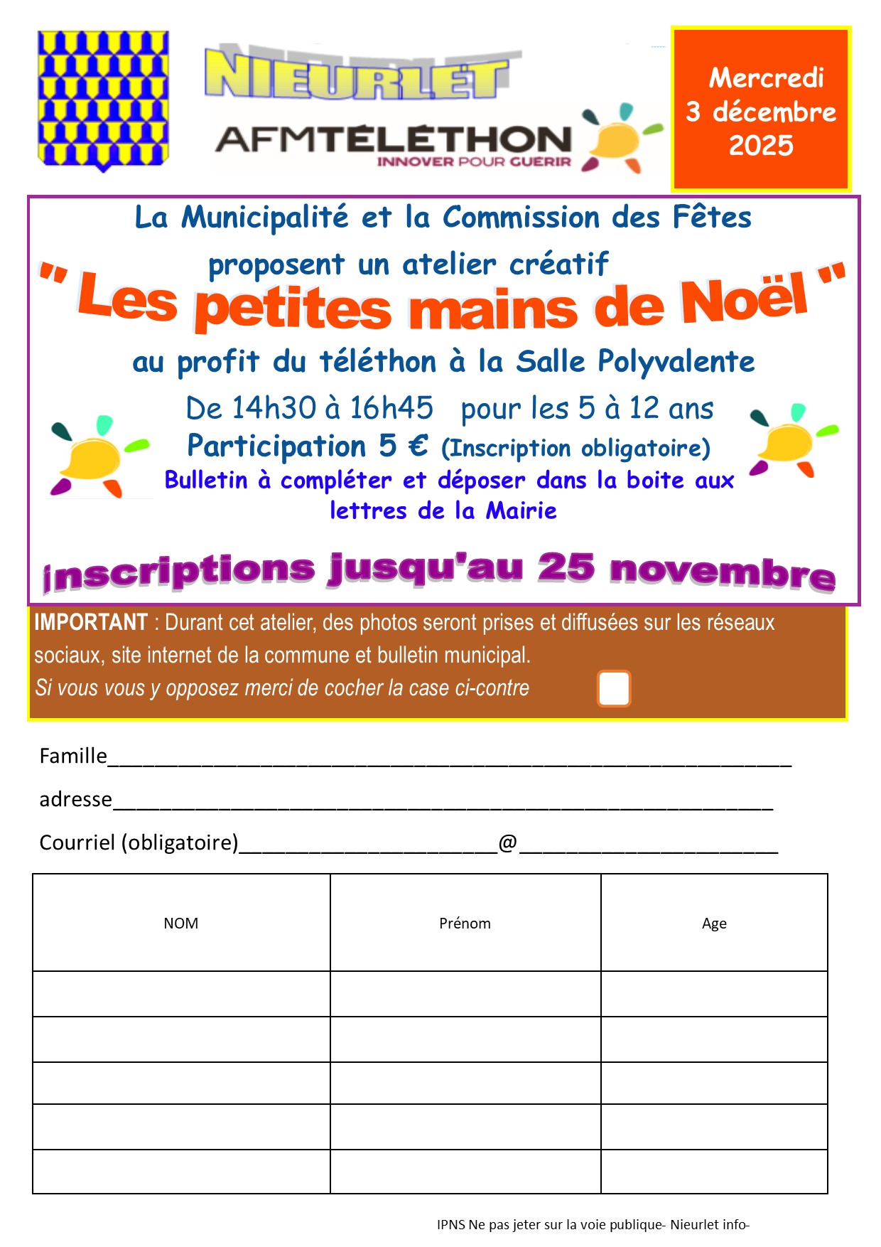 Telethon 2025 atelier