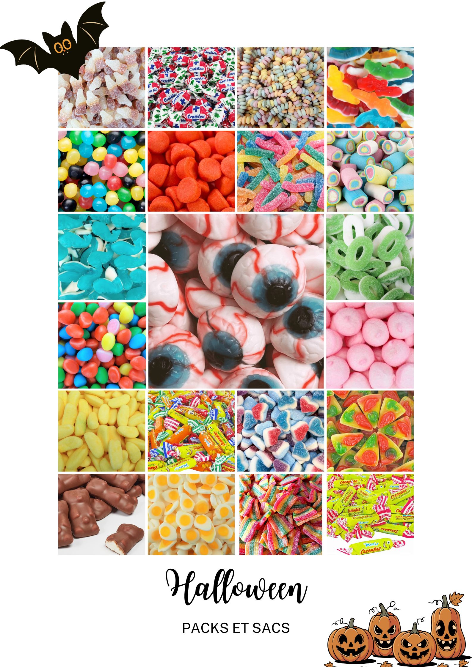 Affiche collage photos moments lifestyle moderne blanc noir