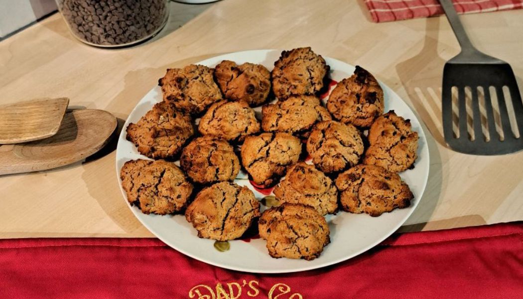 Tête de Lion, cookie au pralin et chocolat