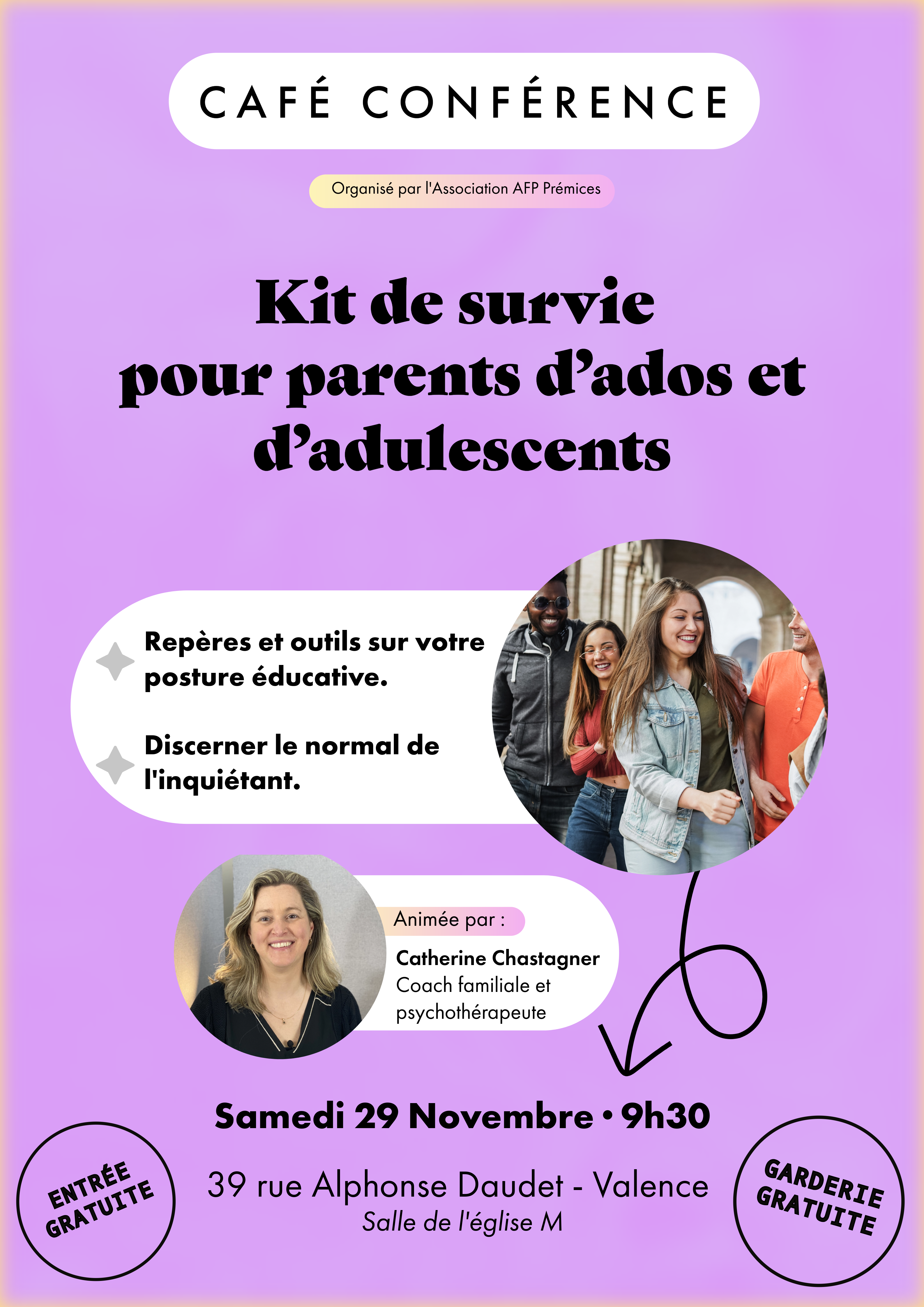 Conference ado famille affiche