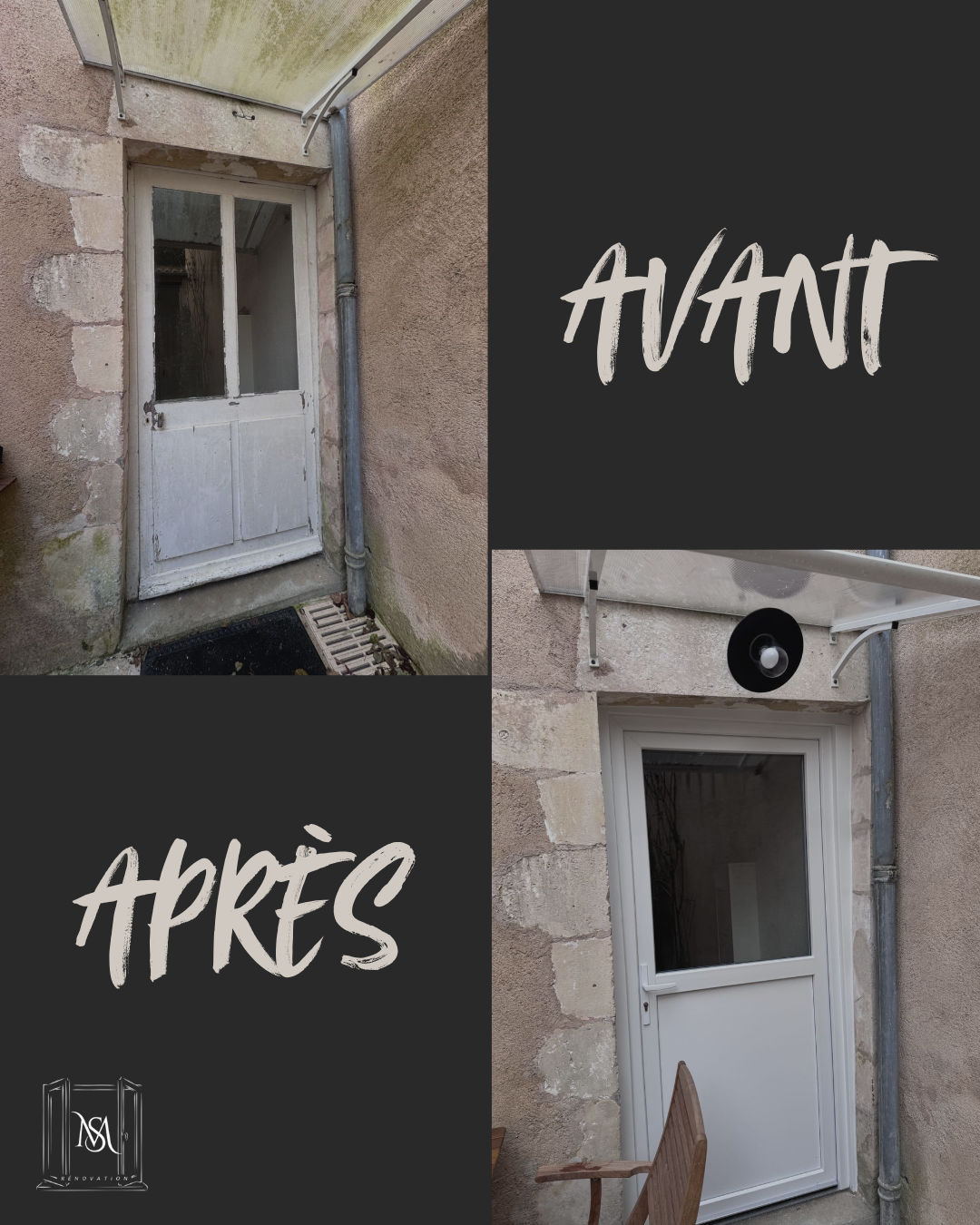 Black grey brown beauty hair before after collage instagram post