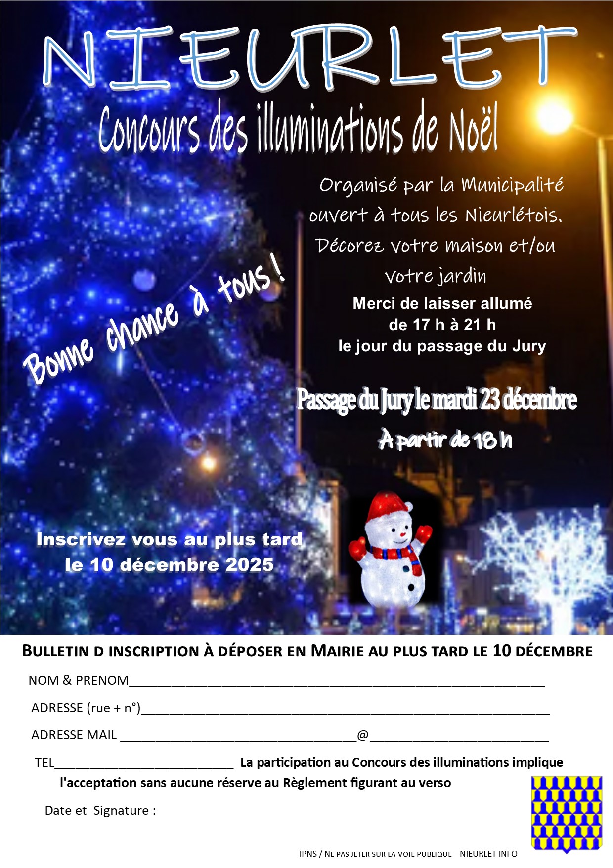 Flyer illumination de noel 2025
