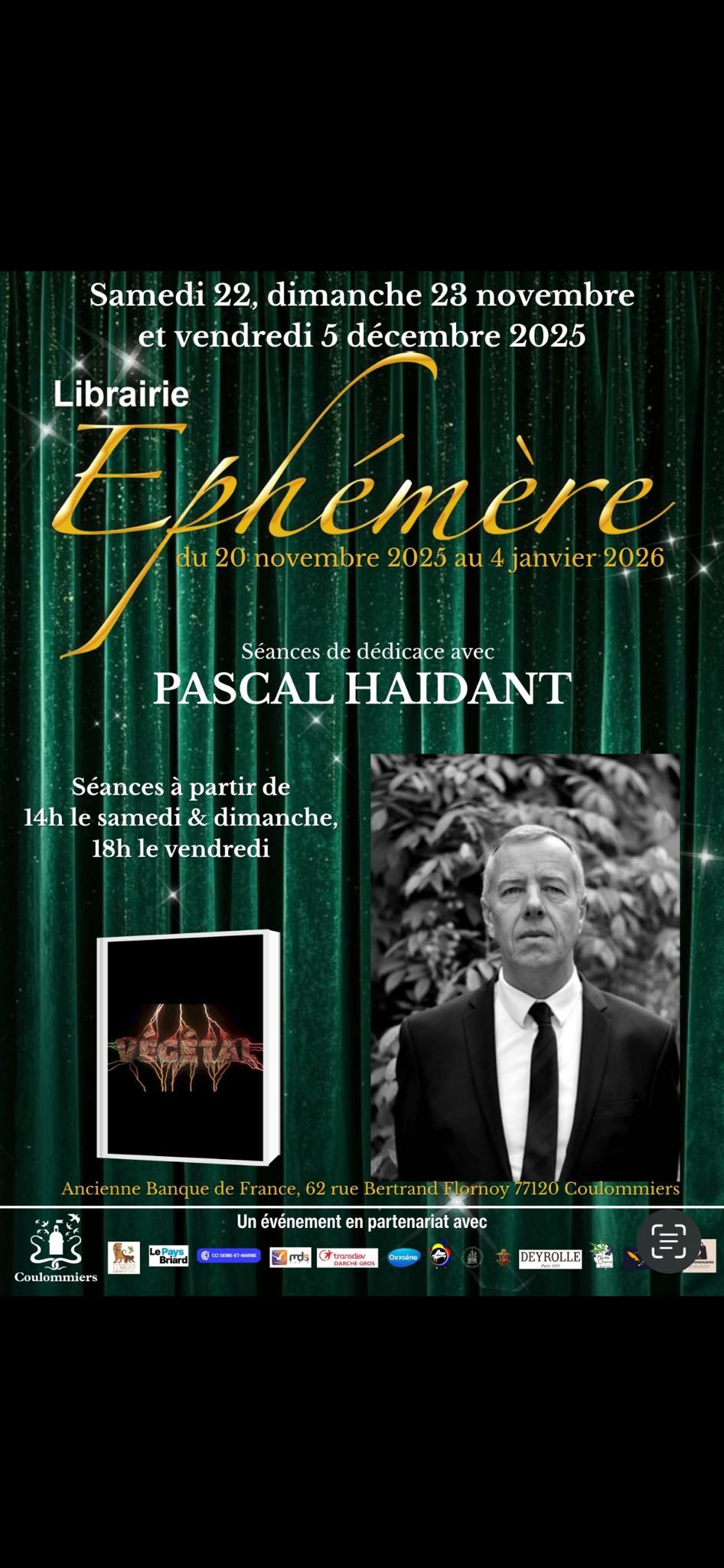 Séance de dédicaces de l'auteur Pascal Haidant