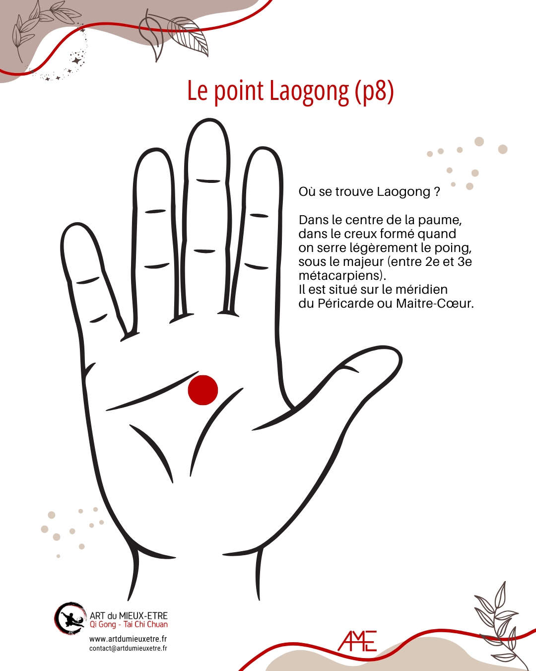 Laogong 8 pericarde maitre coeur ame art du mieux etre