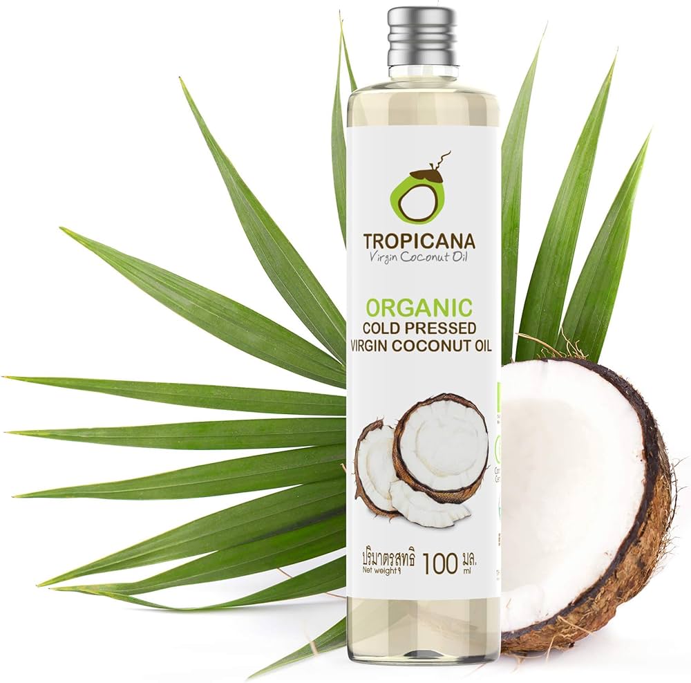 Huile de coco presser à froid - TROPICANA 100ml en vente chez Lit'Dromassage 