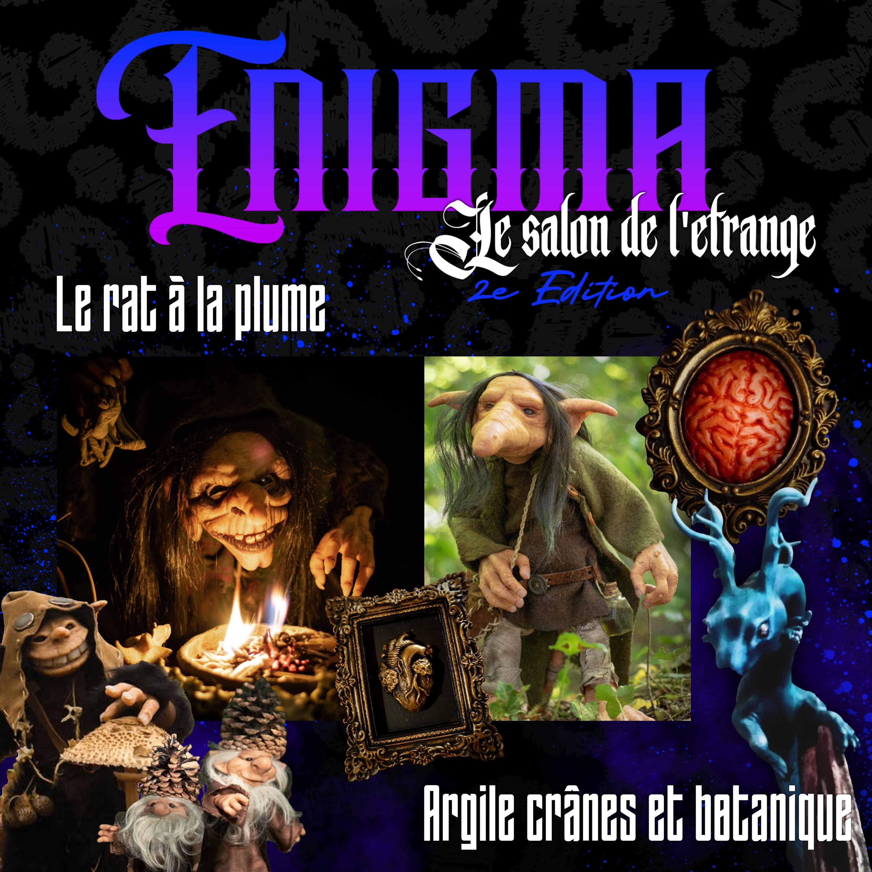 Carre rat plume argile copie