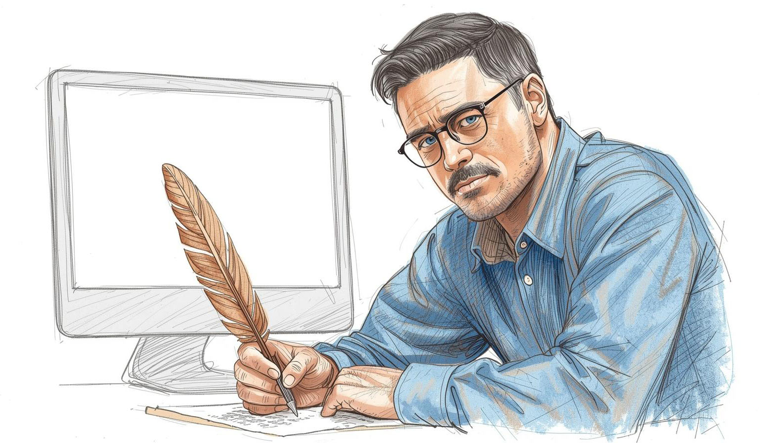 Ecrivain accueil recadre