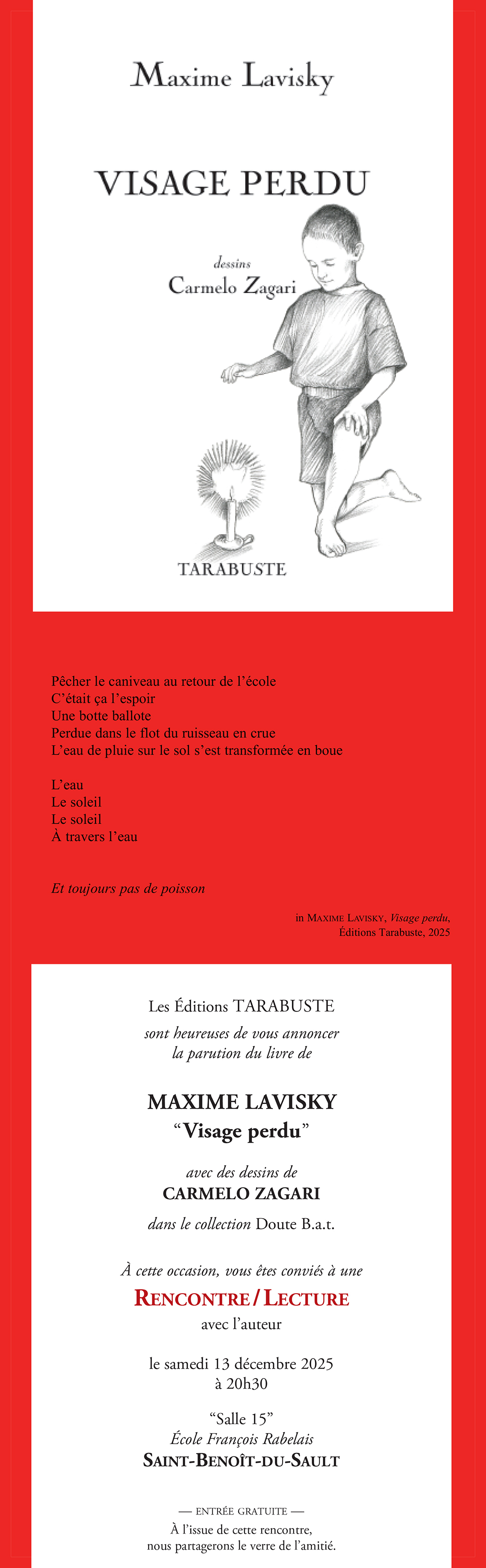 Rencontre lecture maxime lavisky