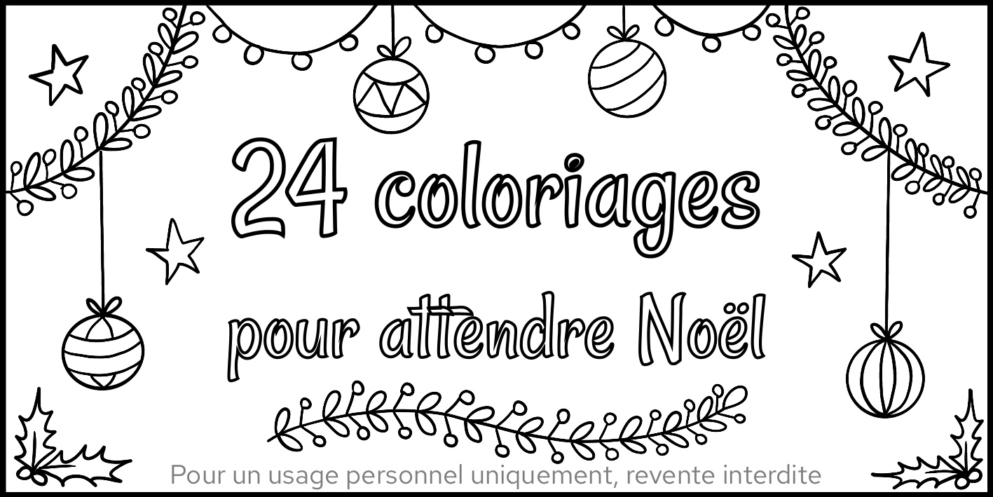 24 Coloriages
