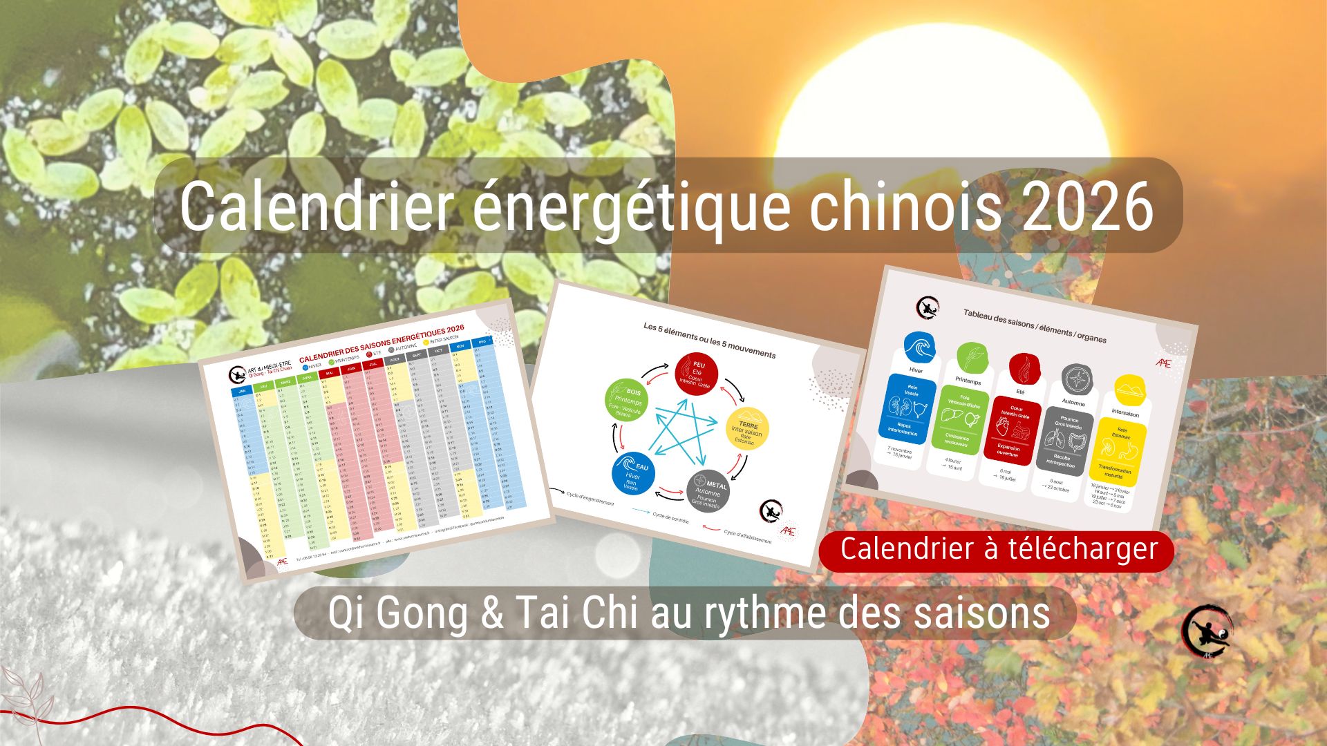Calendrier énergétique chinois 2026 – Qi Gong & Tai Chi au rythme des saisons
