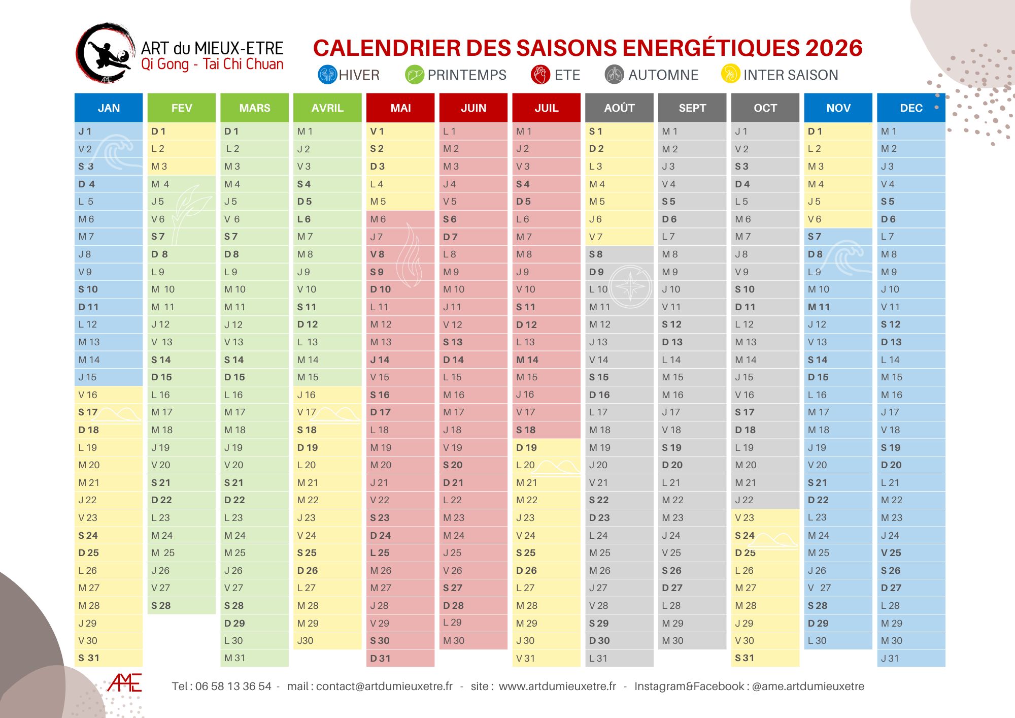 Calendrier energetique chinois 2026 qi gong tai chi france ame art du mieux etre jpg 1 