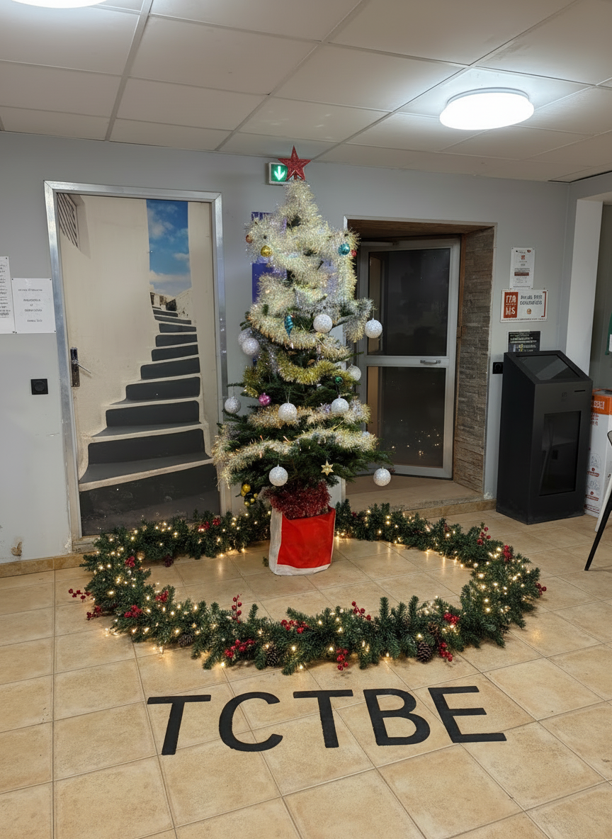 Firefly mettre-en-valeur-sapin-de-Noel-avec-sur-le-sol-TCTBE-ecrit-et-guirlande-Noel-ajoutee-874390