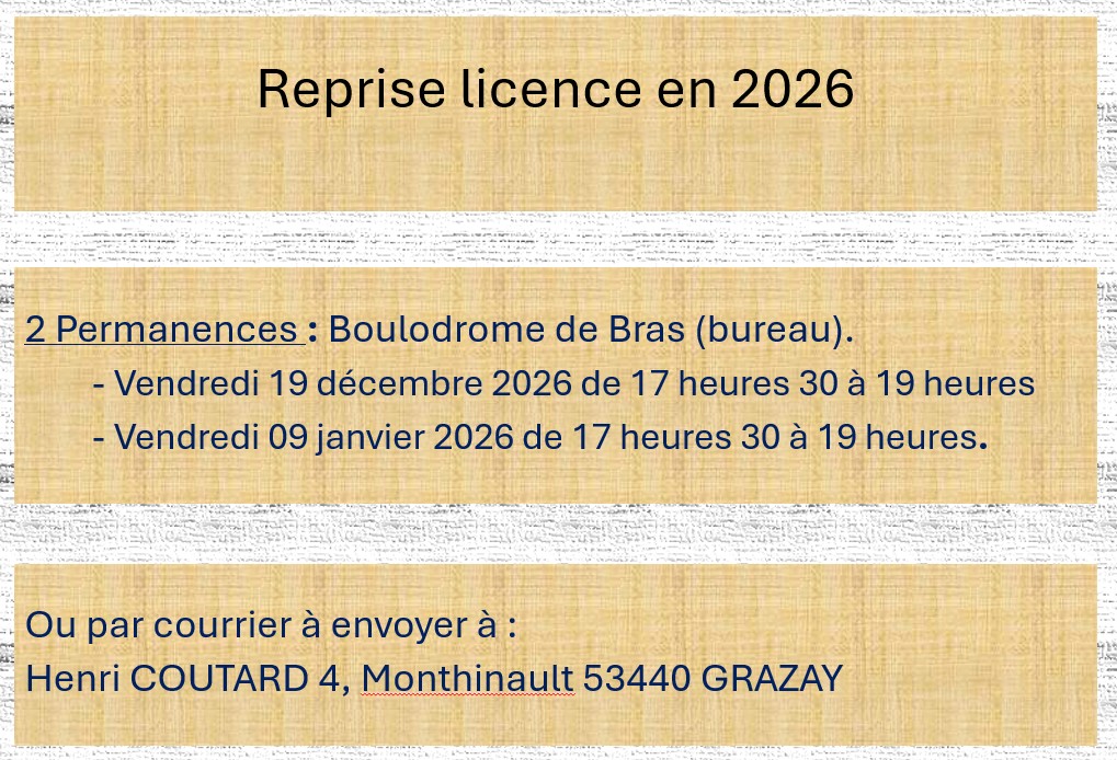 Permanences-licences