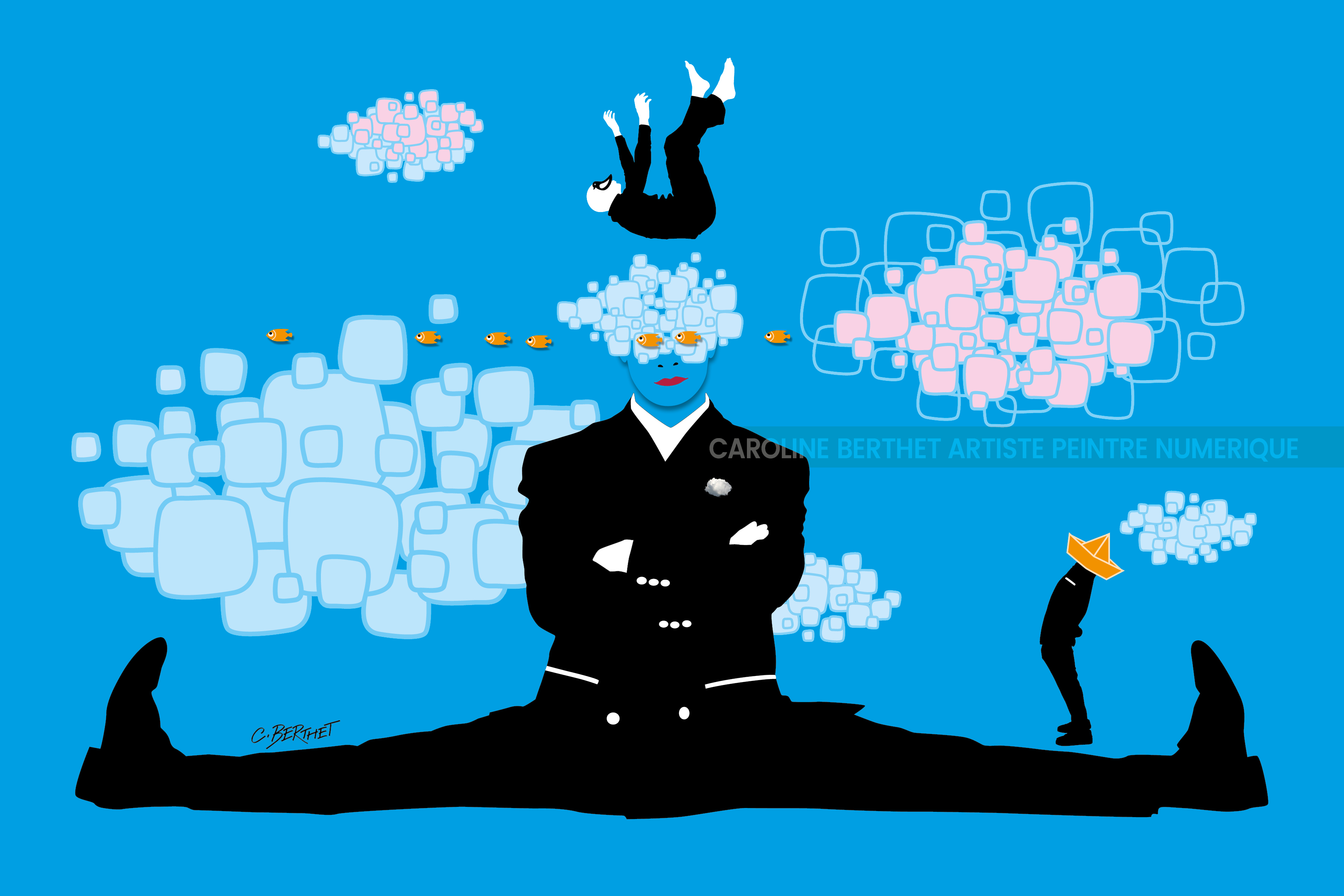 Tomber du ciel 40x60