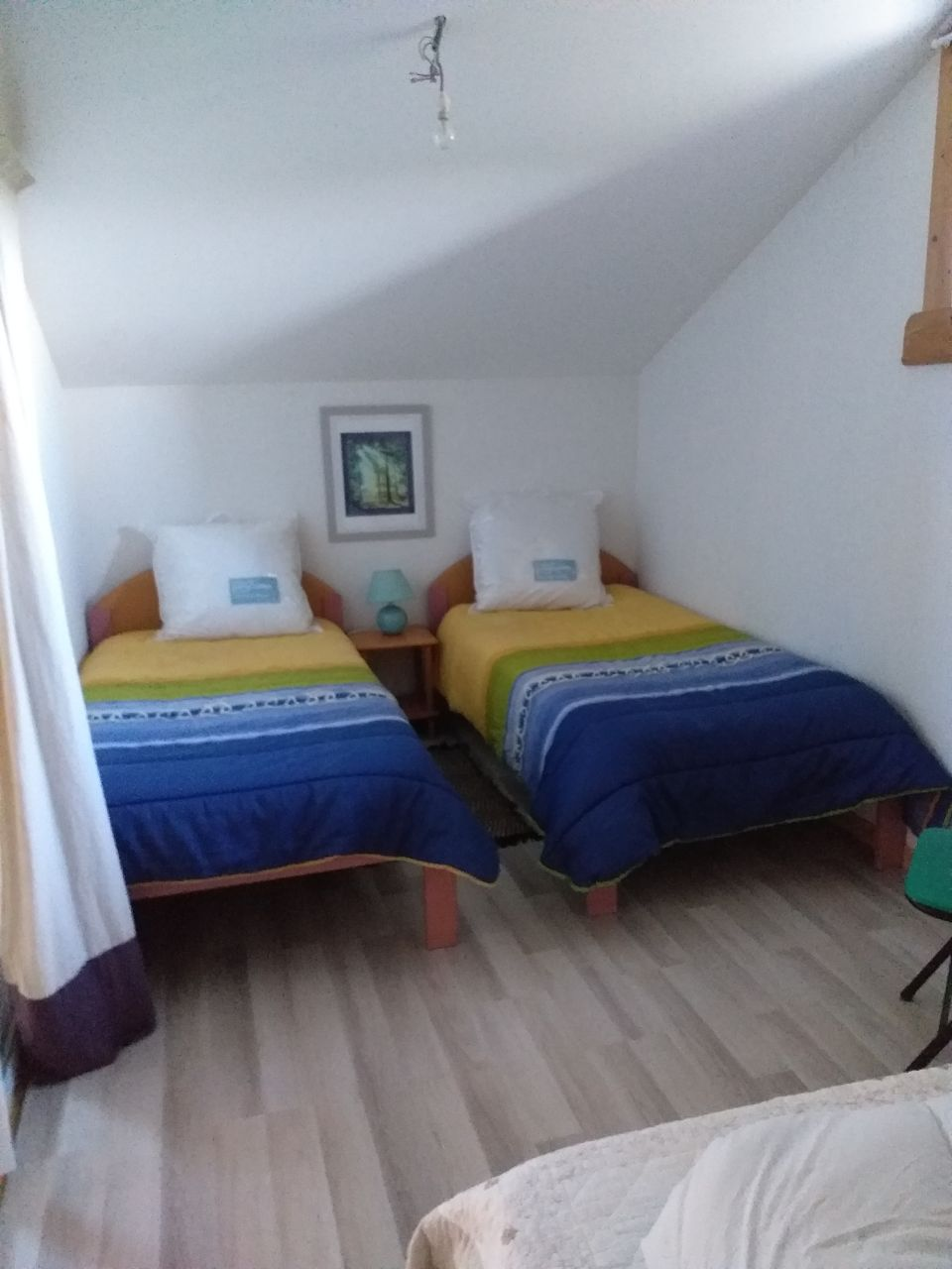 Chambre 2 lits bleus 