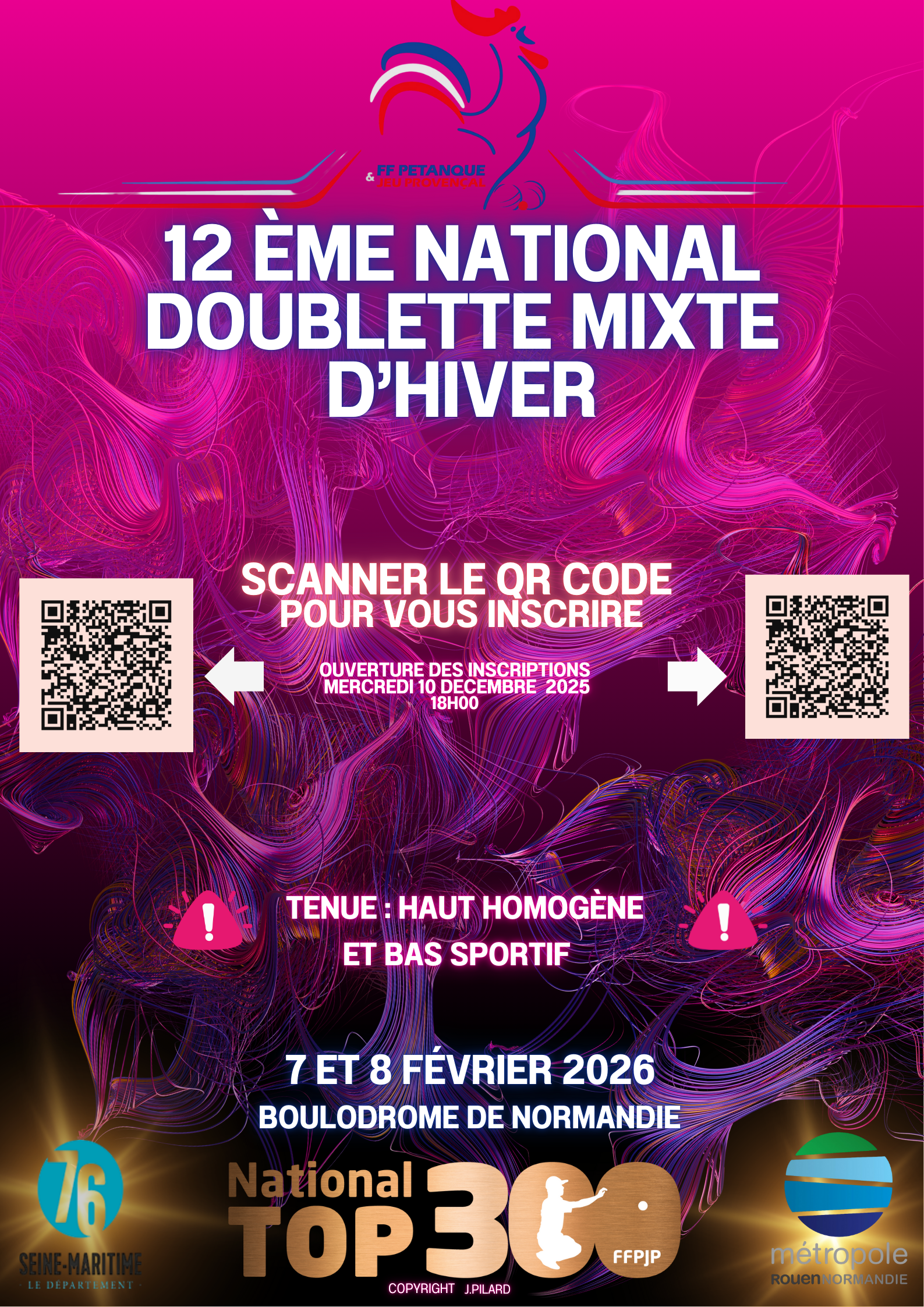 Affiche inscription rouen 2025