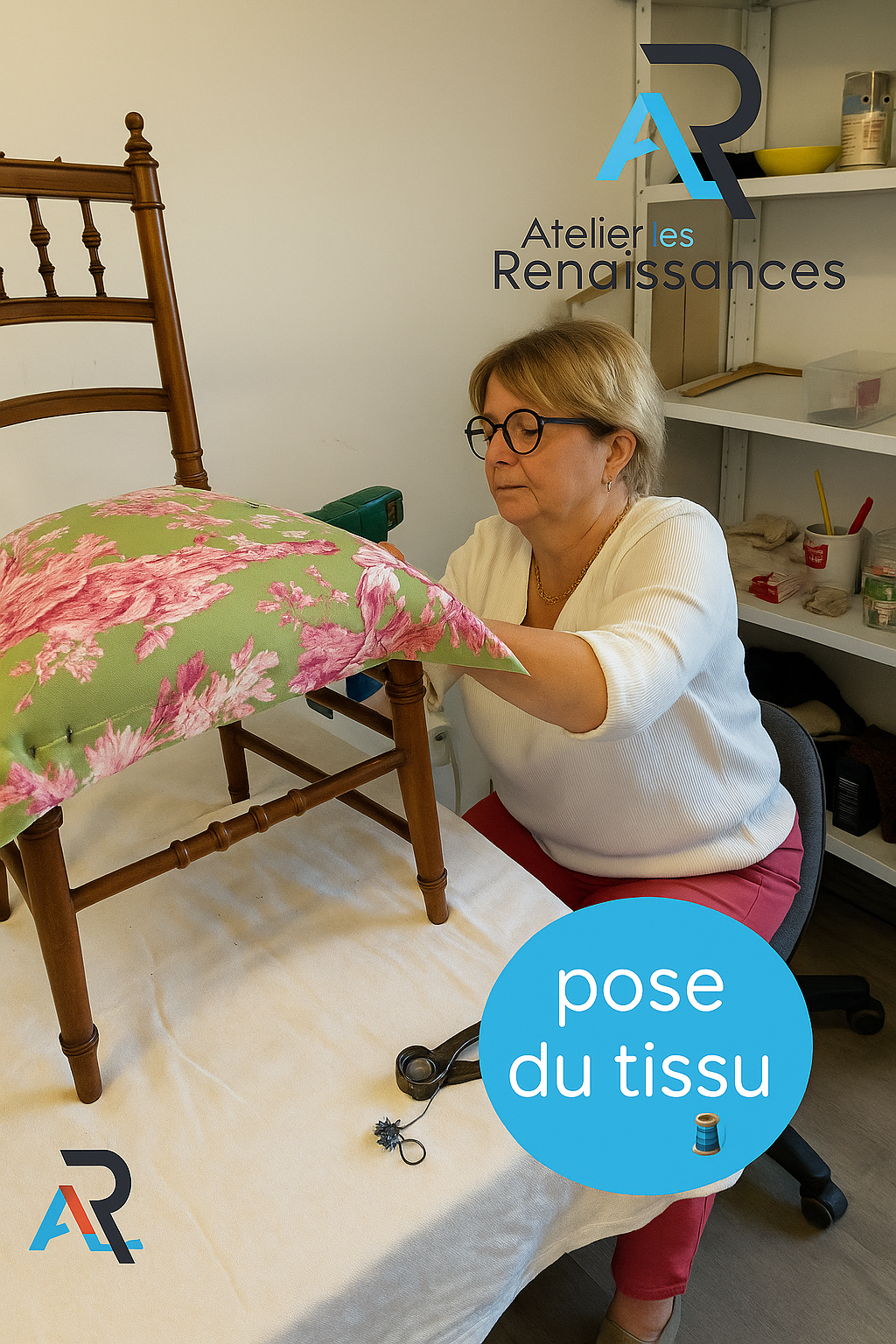 Atelier les renaissances tapissier decorateur saint medard en jalles stage tapisserie formation tapisserie relooking meuble tapissier lacanau renovation chaise