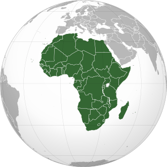 Africa -orthographic projection-svg