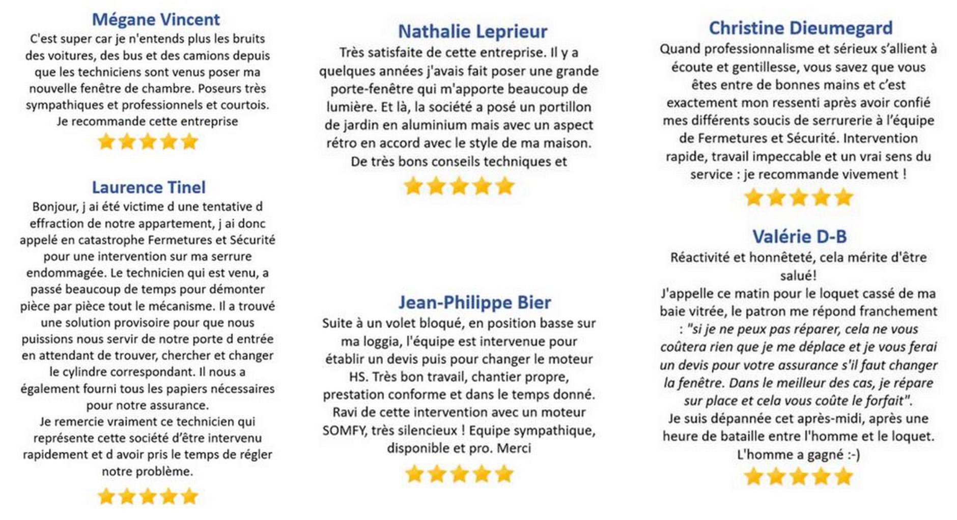 Avis google fermetures et securite