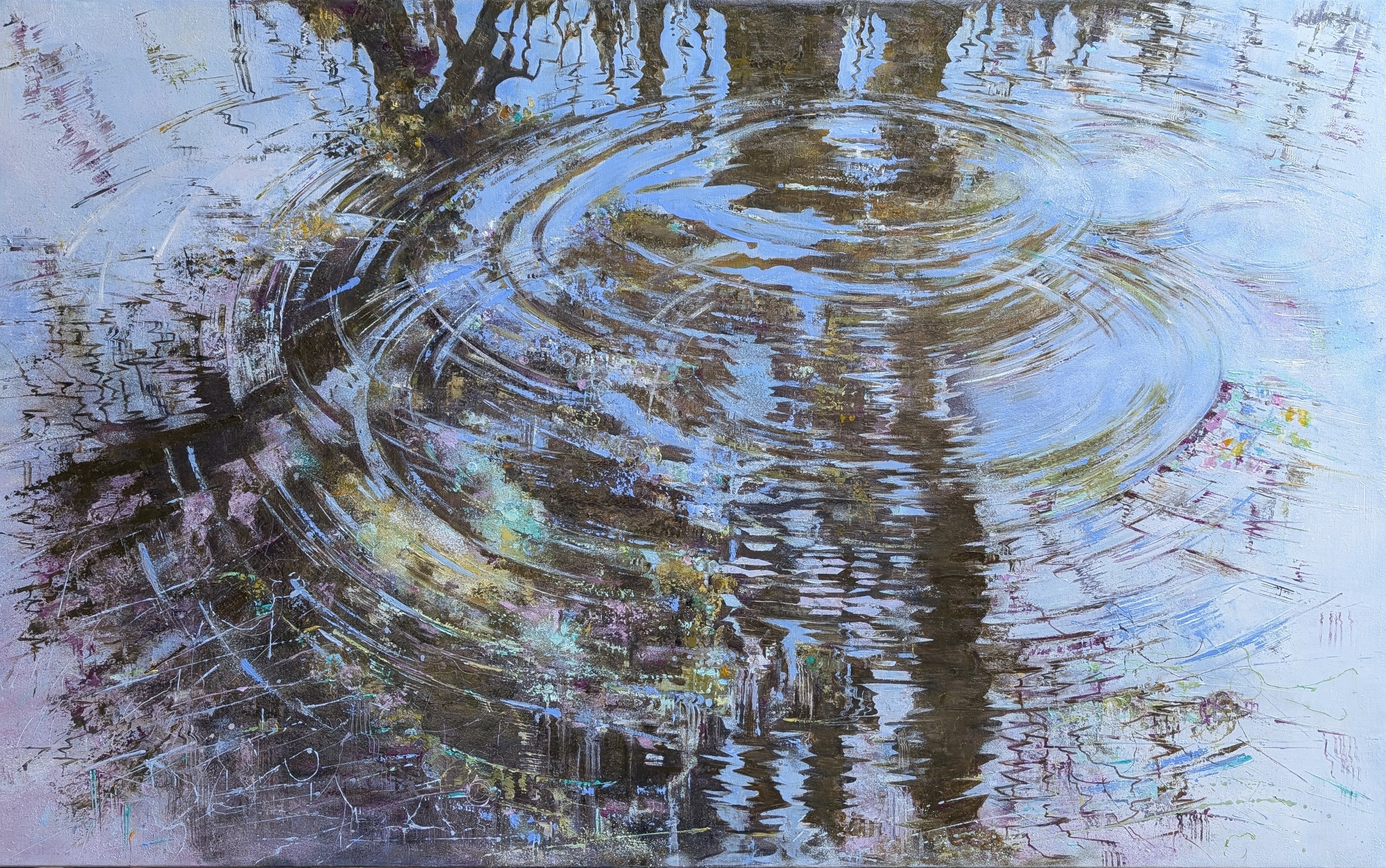 Vibrations aquatiques 130 x 81