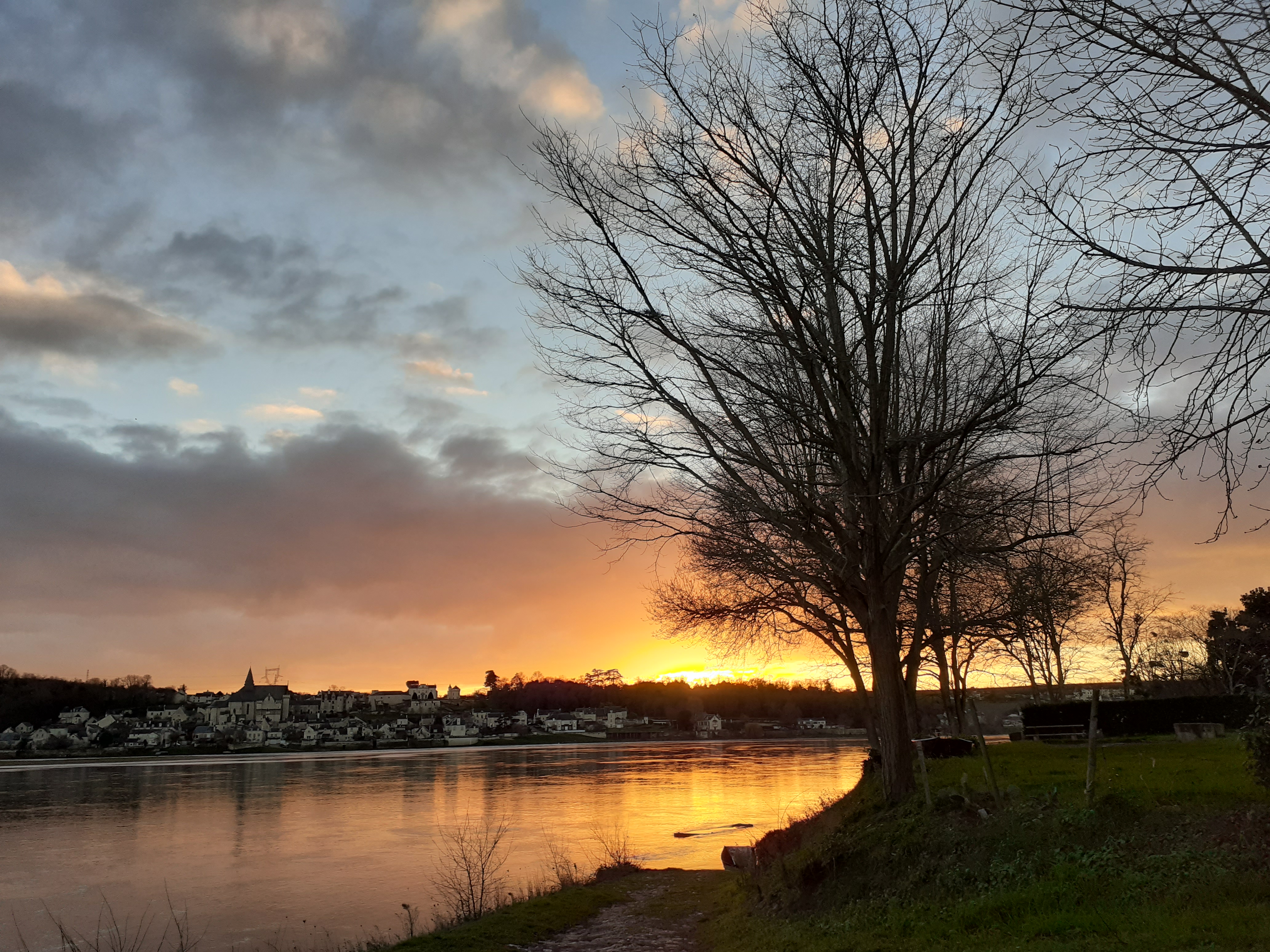 Loire coucher soleil