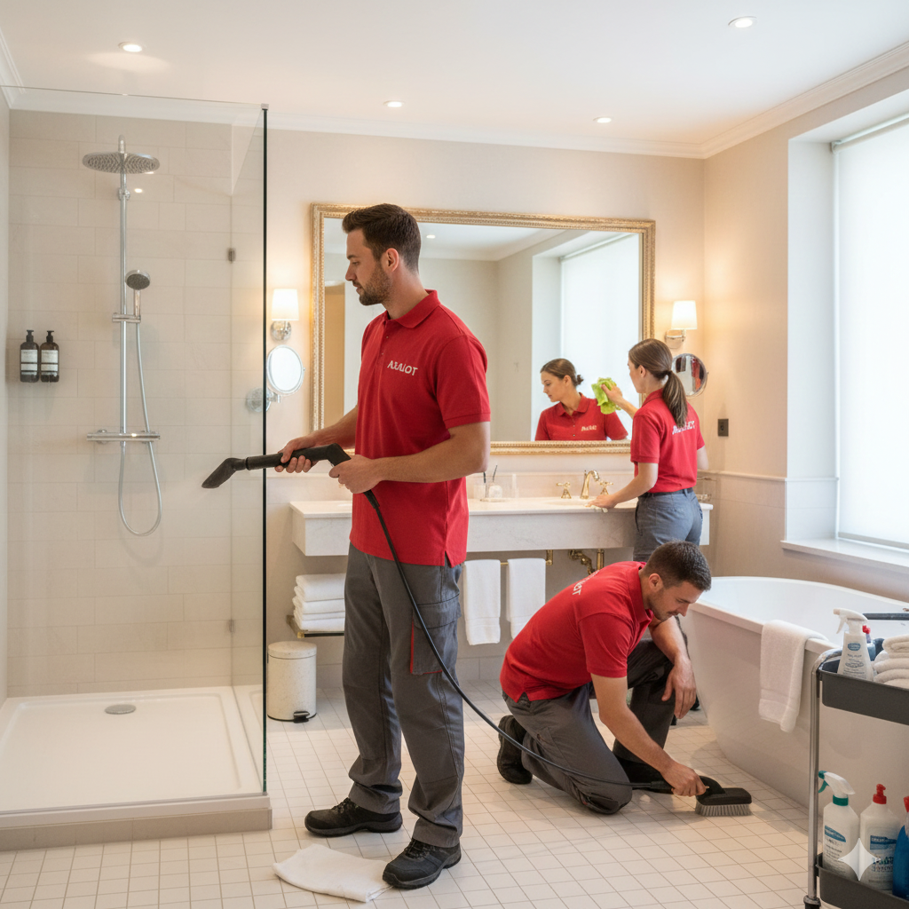 Nettoyage sanitaires Airbnb par Axalot : désinfection, détartrage et lustrage des salles de bain en Moselle. Hygiène et fraîcheur garanties pour vos voyageurs.