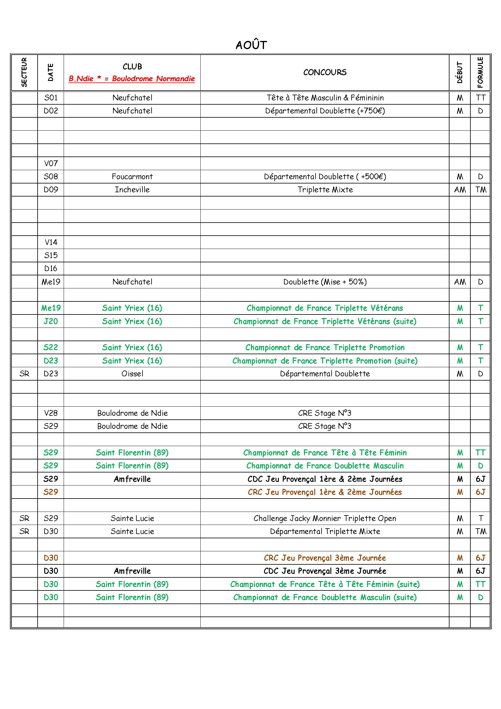 8 calendrier secteur 1 2026 conv 8