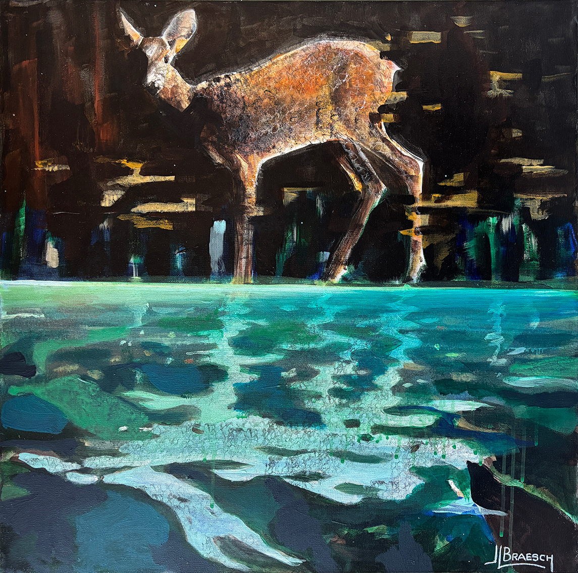 DE GUERRE LASSE - peinture sur toile 1m x 73cm 