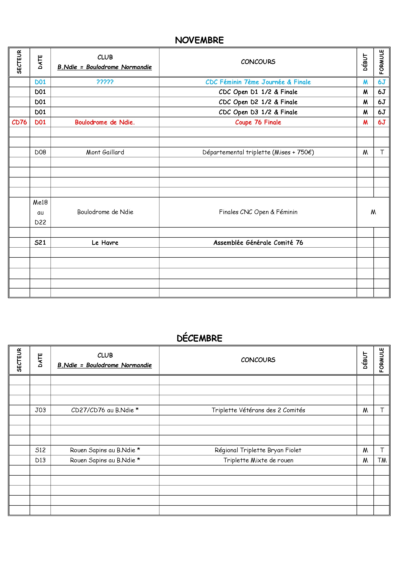11 calendrier secteur 1 2026 conv 11