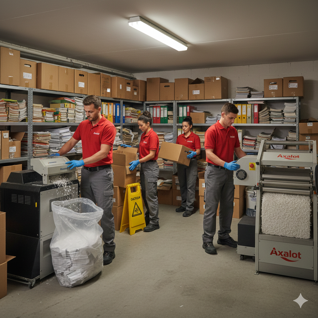 Débarras tout venant . Destruction d'archives . Évacuation des dechets vers la déchetterie la plus proche. Florange et toute sa region. AXALOT NETTOYAGE.