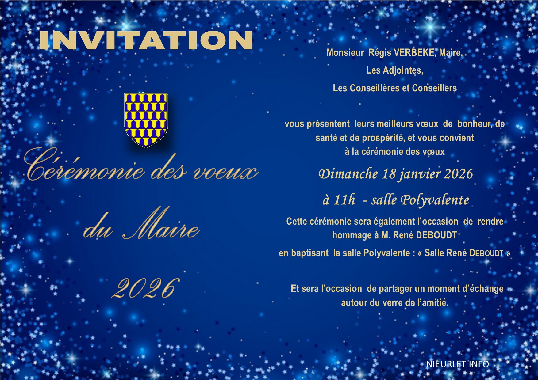 Invitation voeux du maire