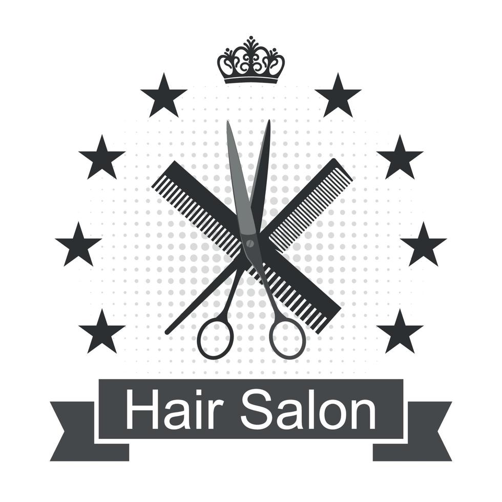 Hairdresser-logo-design-vector