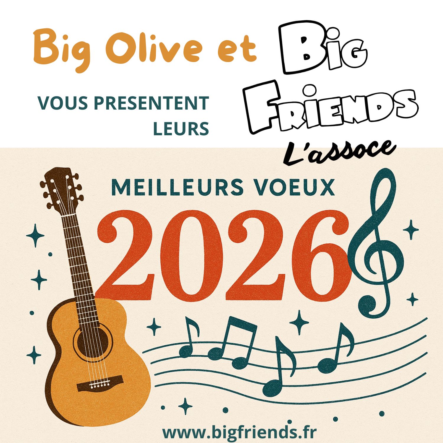 Big Friends vous souhaite le meilleur en musique pour cette nouvelle année...