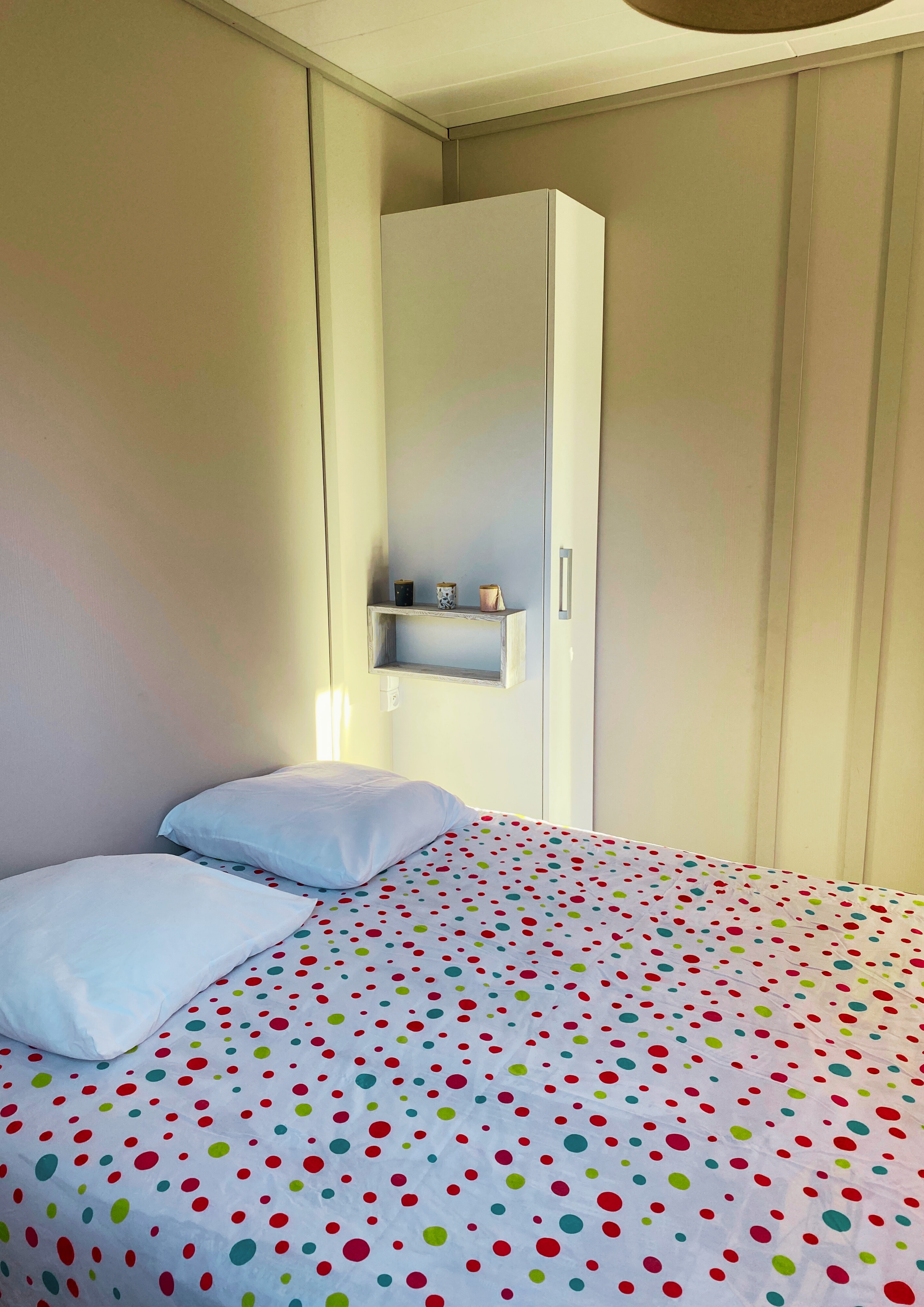 Chambre double chalet 5 places camping correze saint martin la meanne