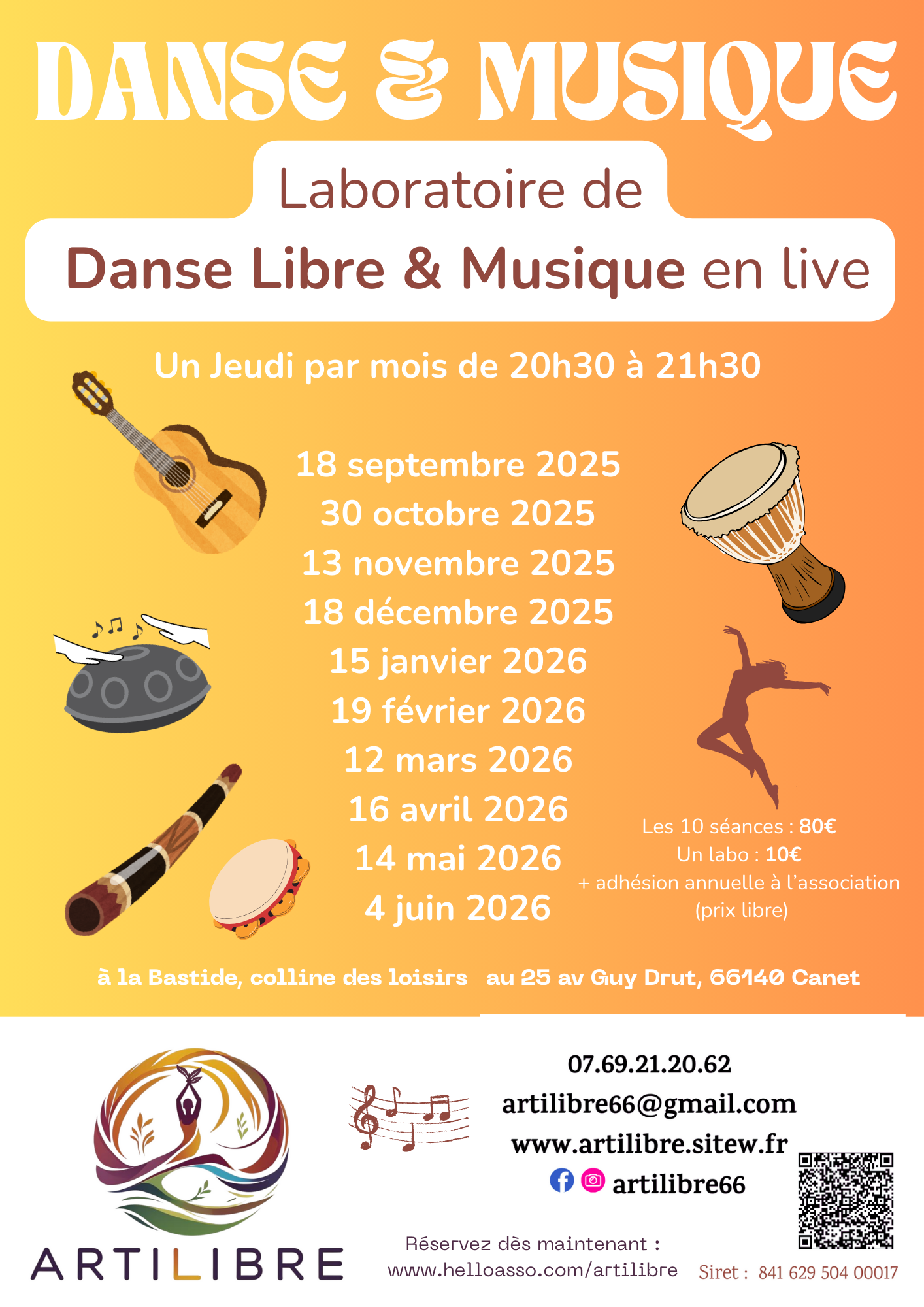 Copie de copie de copie de copie de copie de copie de copie de copie de affiche cours de danse moderne colore 