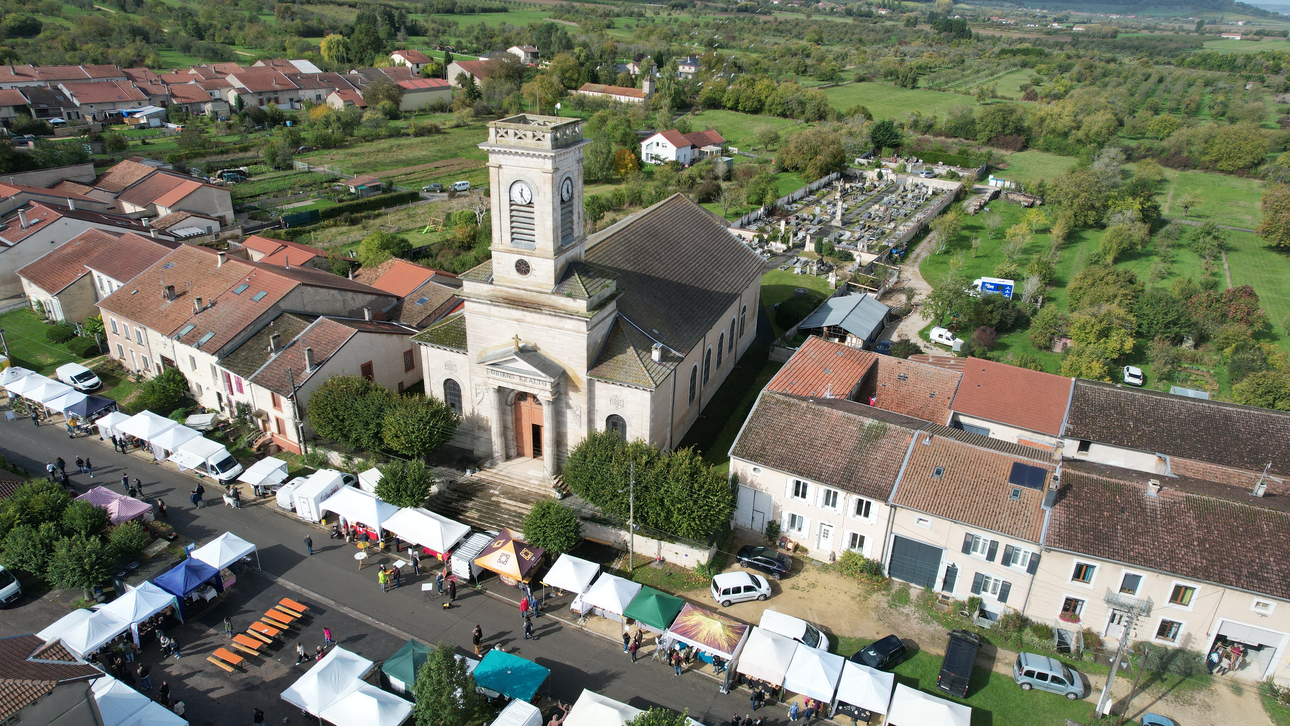 Photographie eglise 50m  hannonville sous les cotes  grandestdrone 05 10 2025