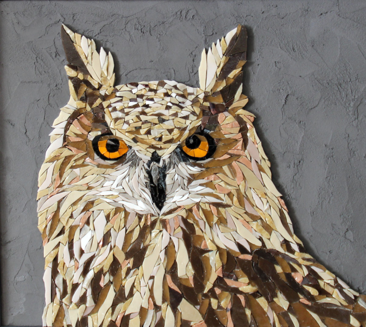 Hibou, sur mesure, Ora Mosaiques