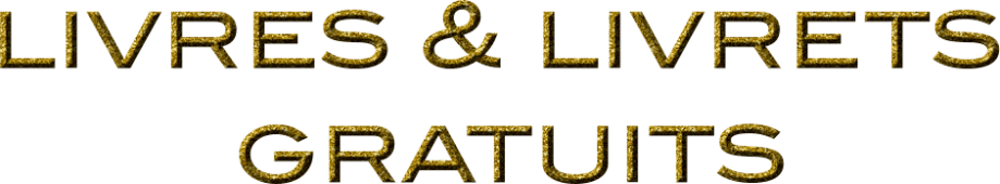 Livres et livrets gratuits