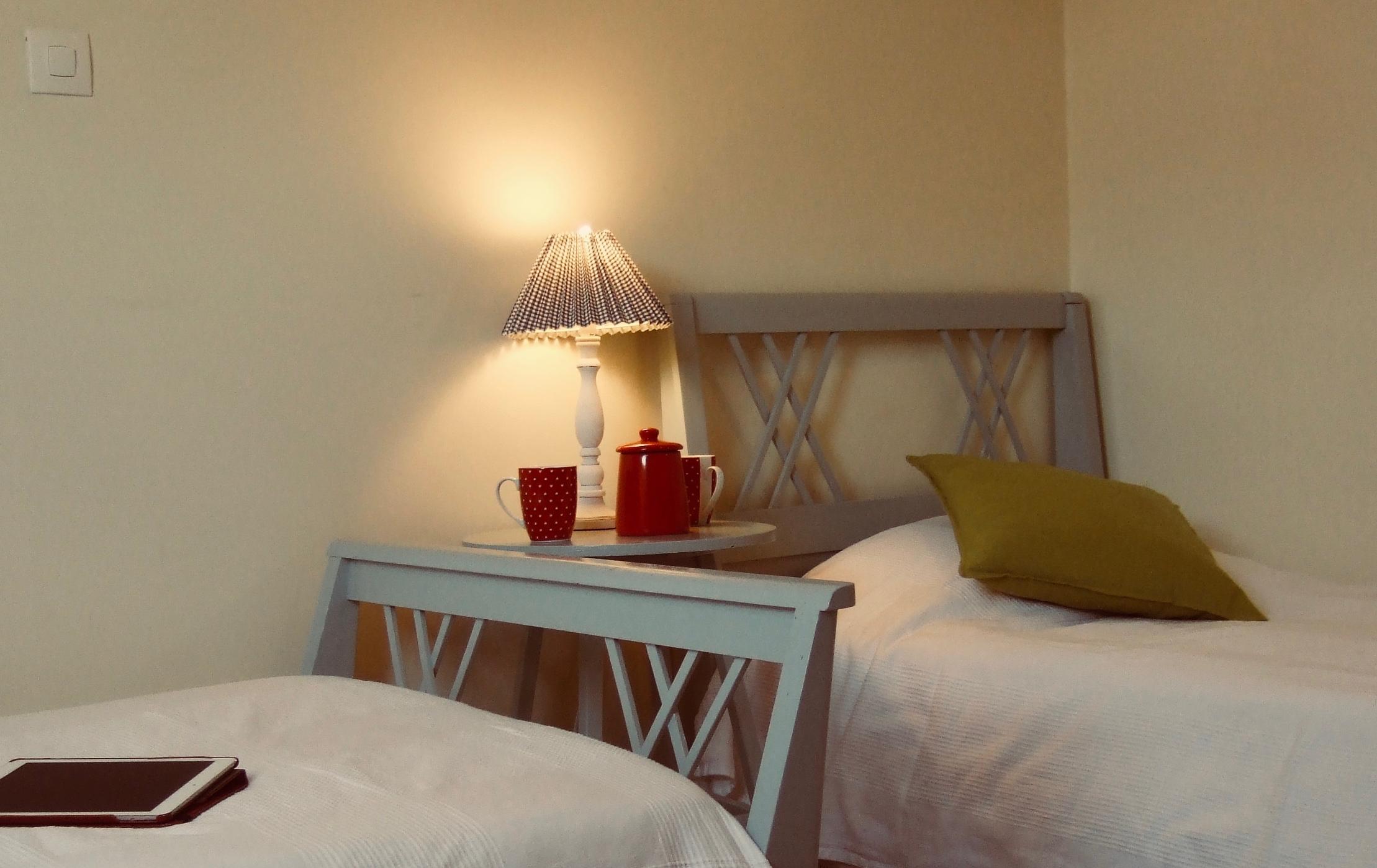 Chambre twin hortensias