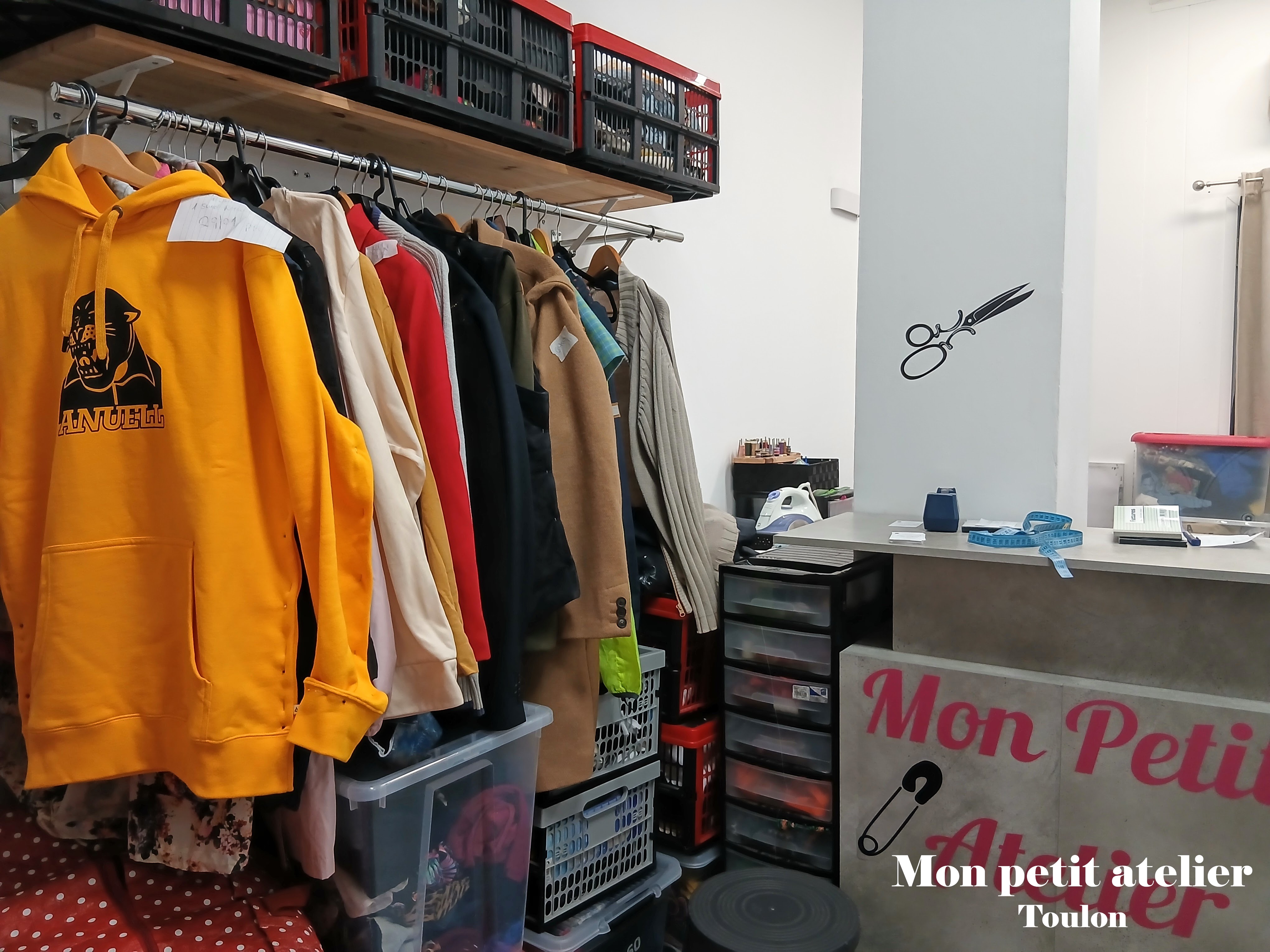 Le travail de couture qui s accumule chez mon petit atelier toulon