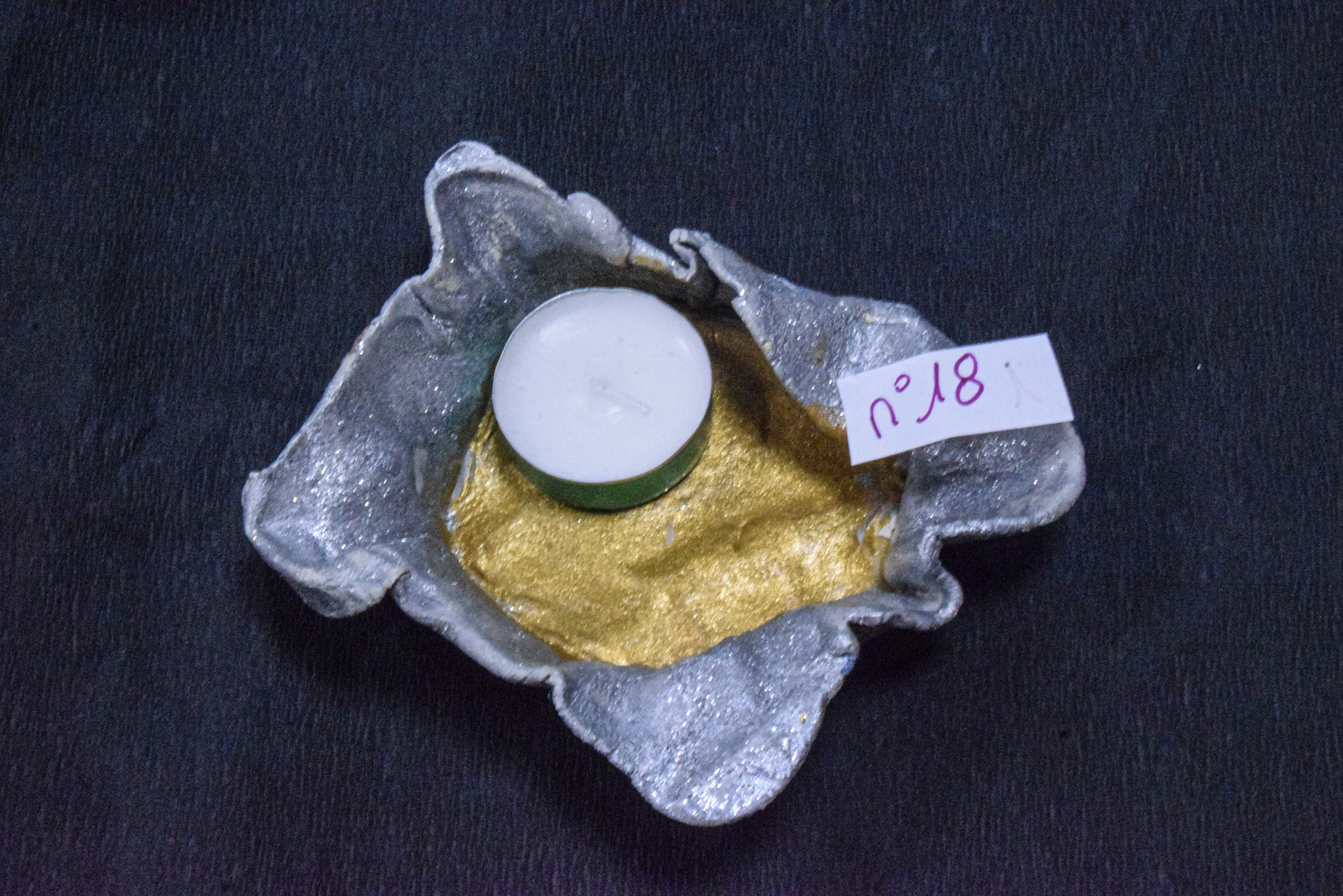 Coupelle Porte-Bougie en Argile Autodurcissante | Déco Artisanale