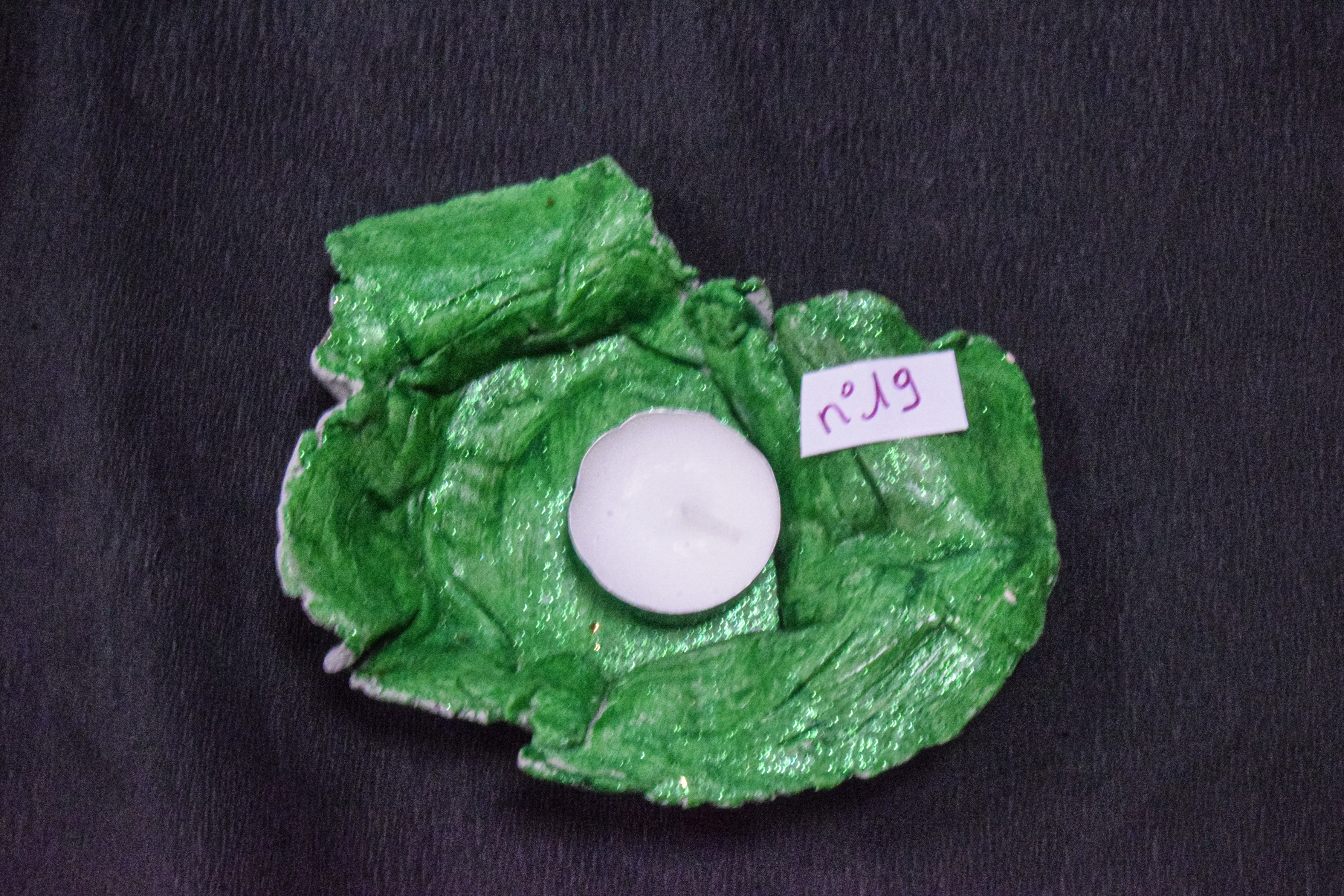 Coupelle Porte-Bougie en Argile Autodurcissante | Déco Artisanale