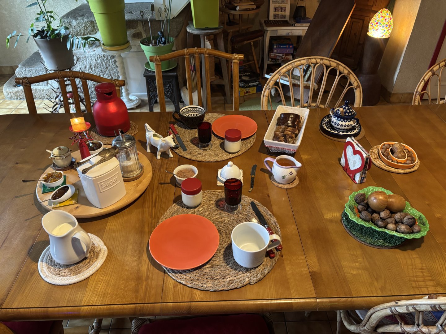 Petit dejeuner maison bio local