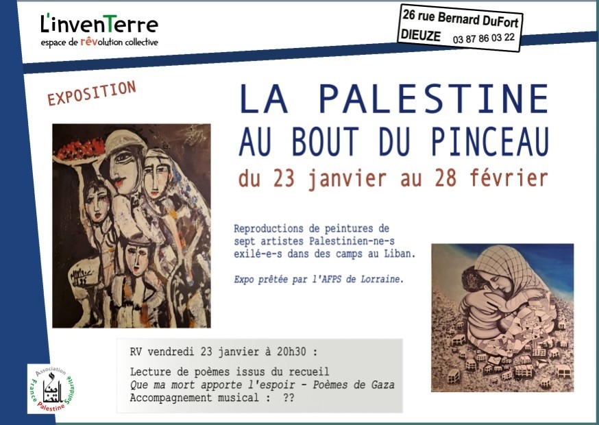Une expo d'artistes palestiniens à Dieuze 