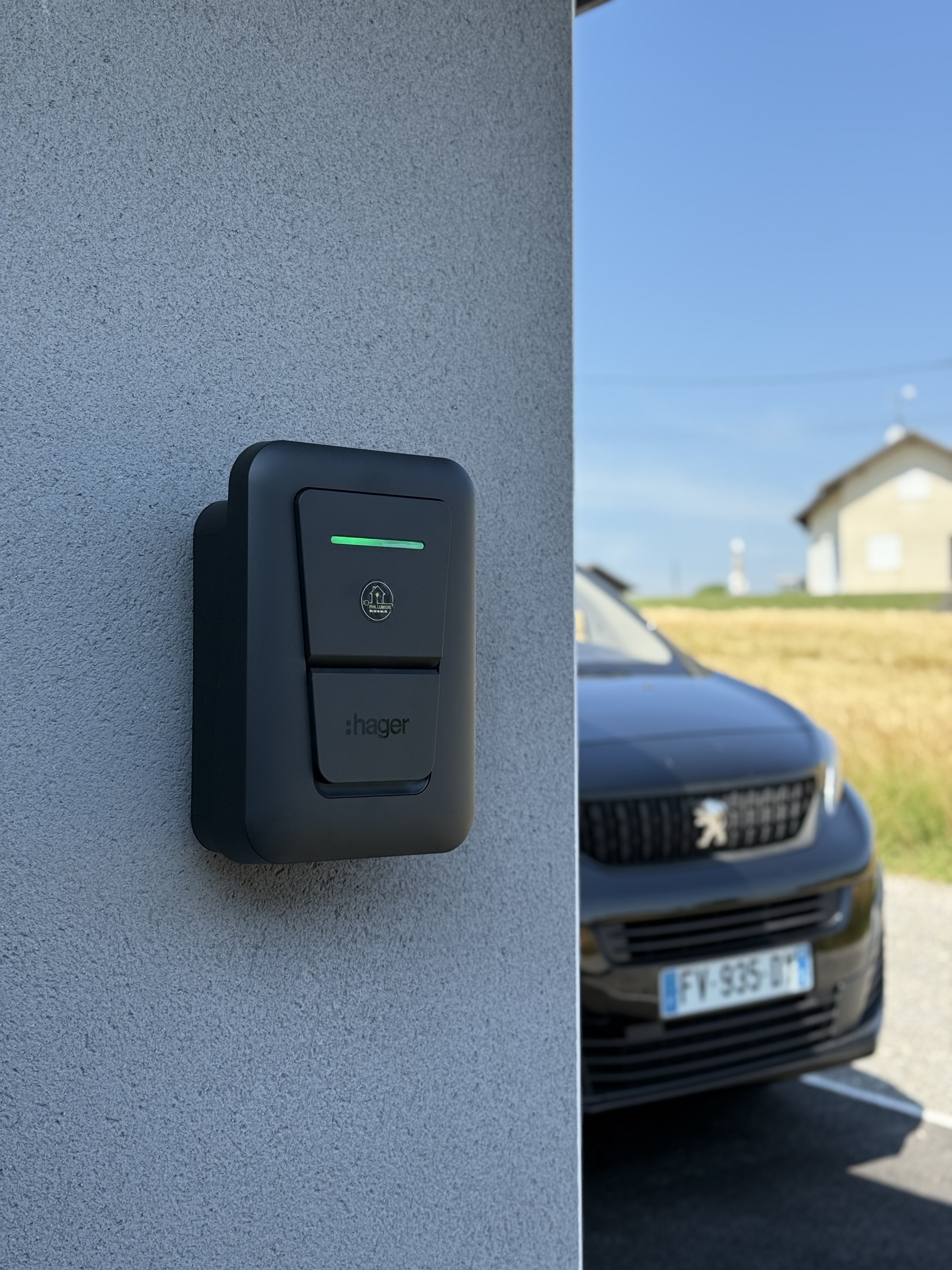 Installation borne de recharge publier