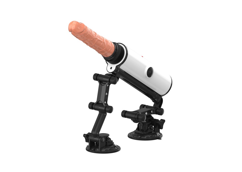 Machine sexuelle avec 6 fréquences de vibration différentes, contrôlable par télécommande sans fil (adaptateur requis).   Une fois le pénis fixé, elle offre 9 fréquences de vibration et une fonction chauffante. Fixation sur surfaces planes grâce à sa ventouse. Notice de montage détaillée incluse. Portée de la télécommande : 10 mètres